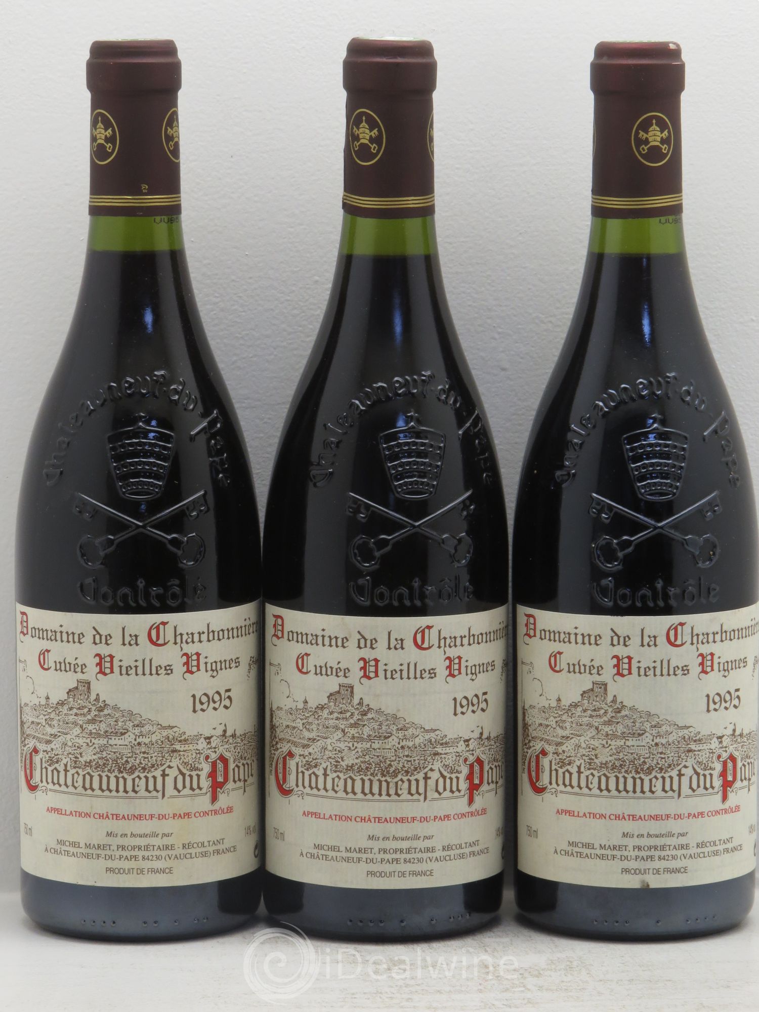 Châteauneuf-du-Pape 1995 - Lot de 3 bouteilles - 0