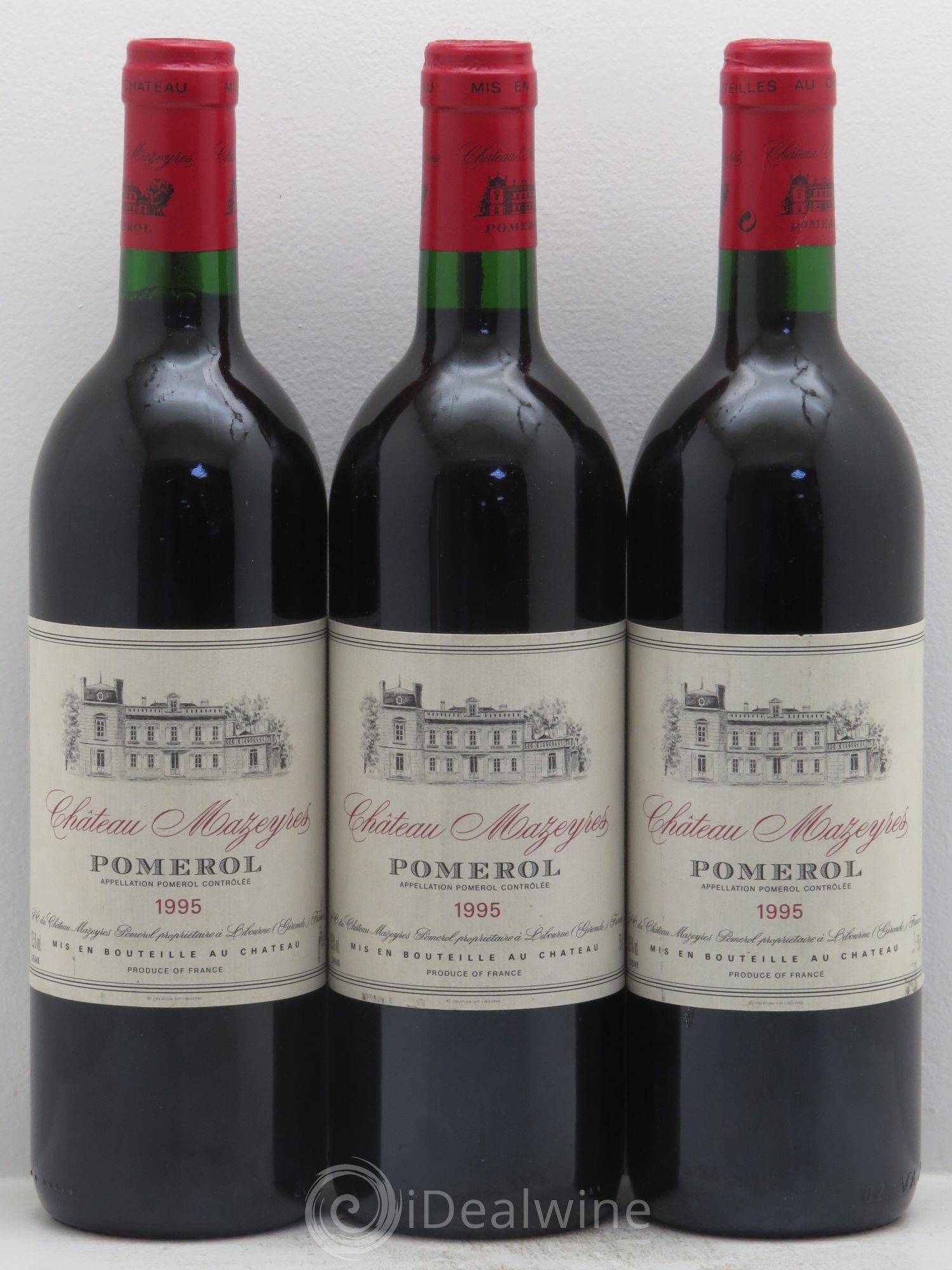 Château Mazeyres 1995 - Lot de 3 bouteilles - 0