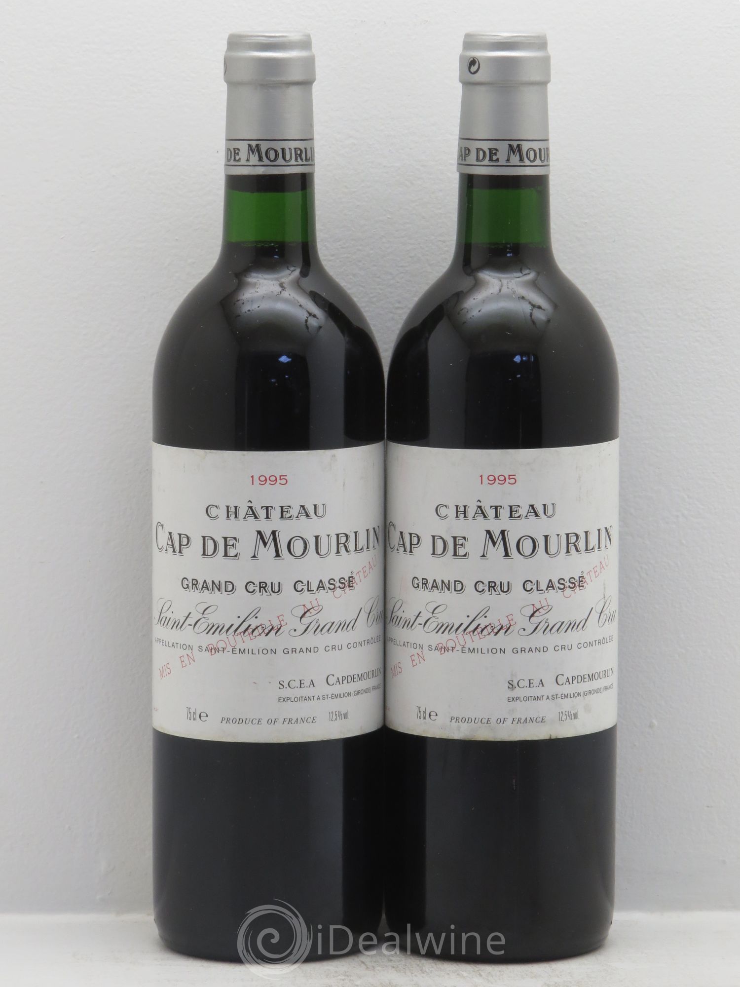 Château Cap de Mourlin Grand Cru Classé 1995 - Lot de 2 bouteilles - 0