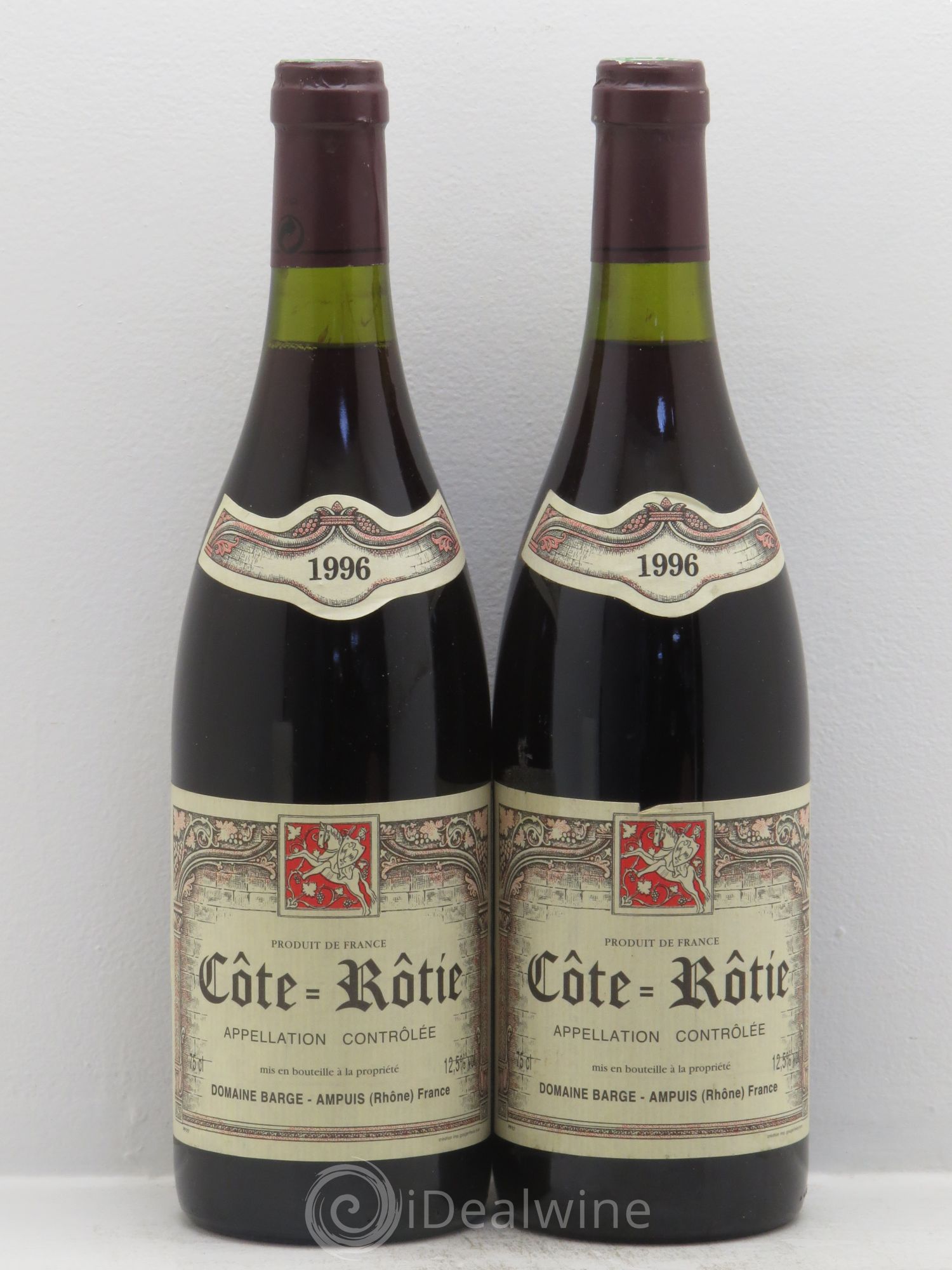 Côte-Rôtie Gilles Barge 1996 - Posten von 2 Flaschen - 0