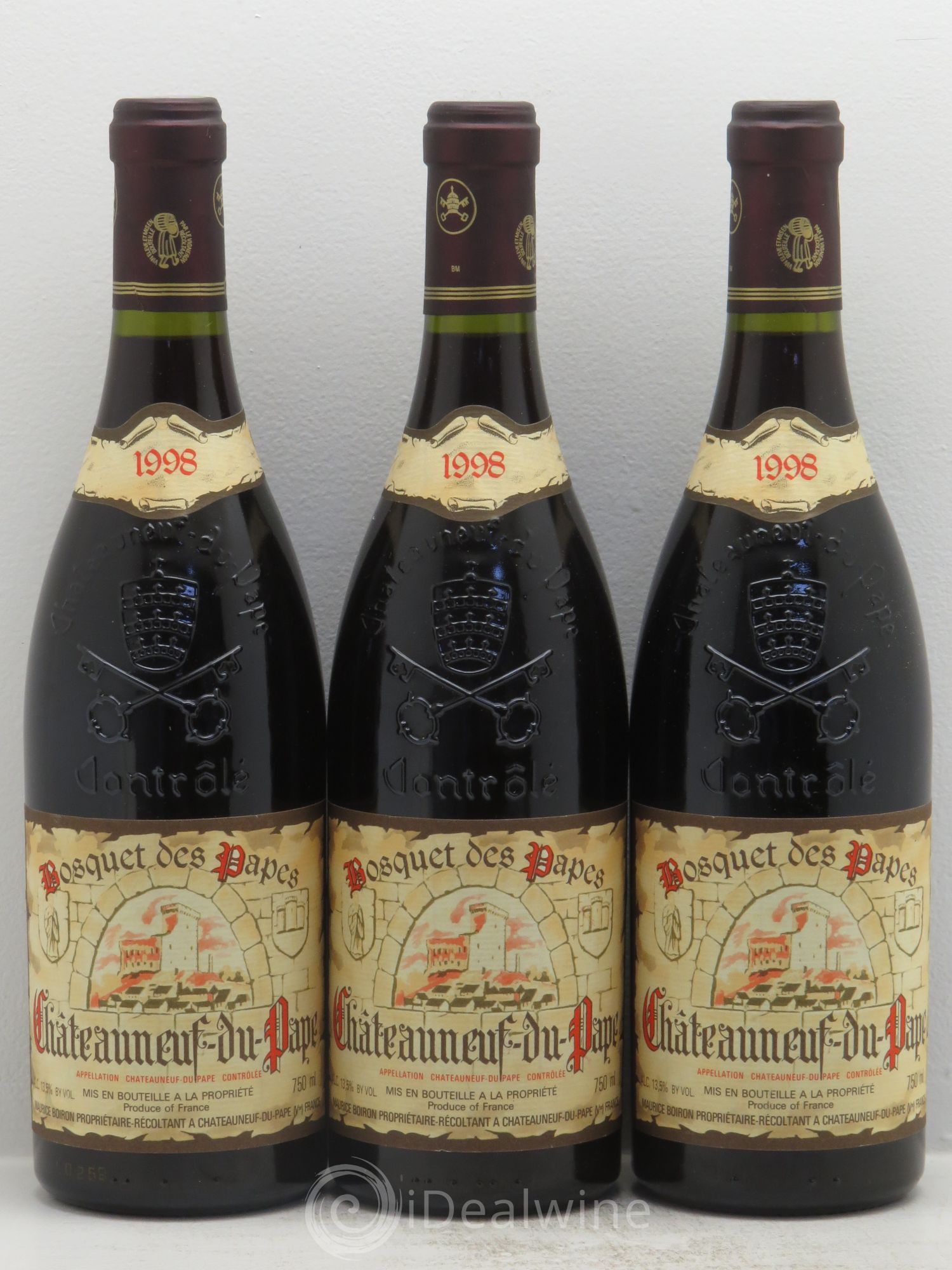 Châteauneuf-du-Pape 1998 - Lot de 3 bouteilles - 0