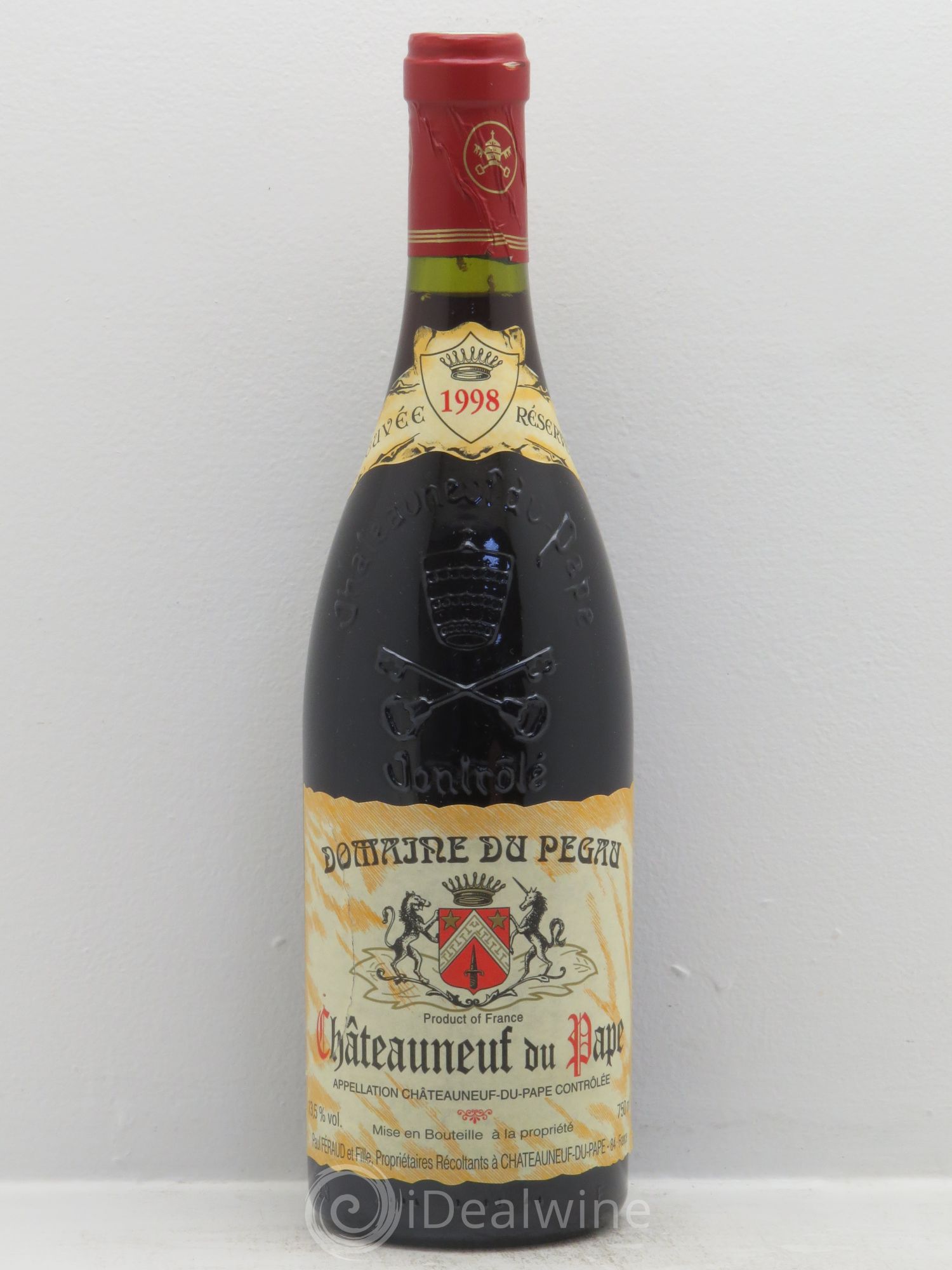 Châteauneuf-du-Pape Domaine du Pégau Cuvée Réservée Paul et Laurence Féraud 1998 - Lot de 6 bouteilles - 0