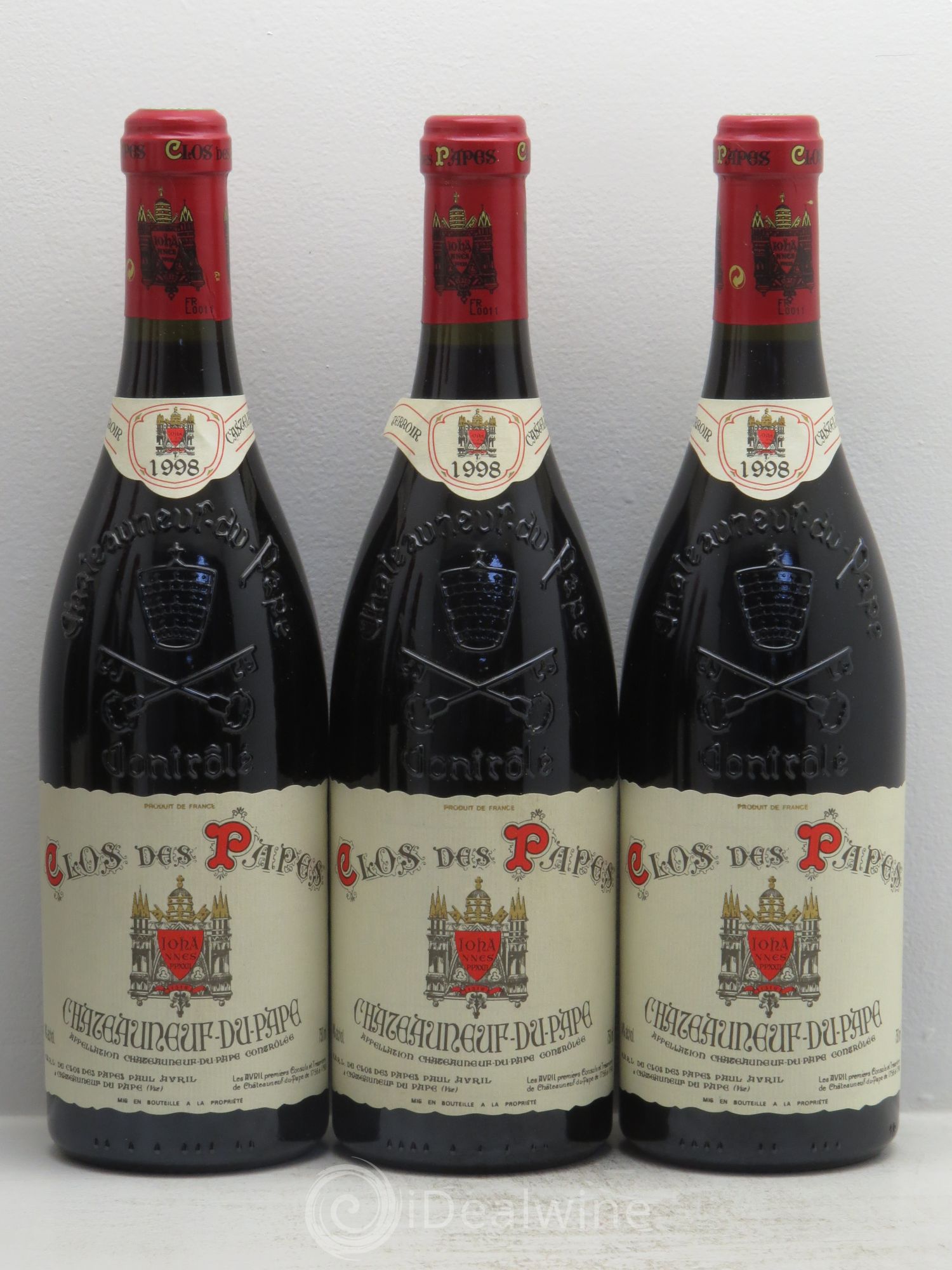 Châteauneuf-du-Pape Clos des Papes - Paul Avril 1998 - Lot de 12 bouteilles - 3
