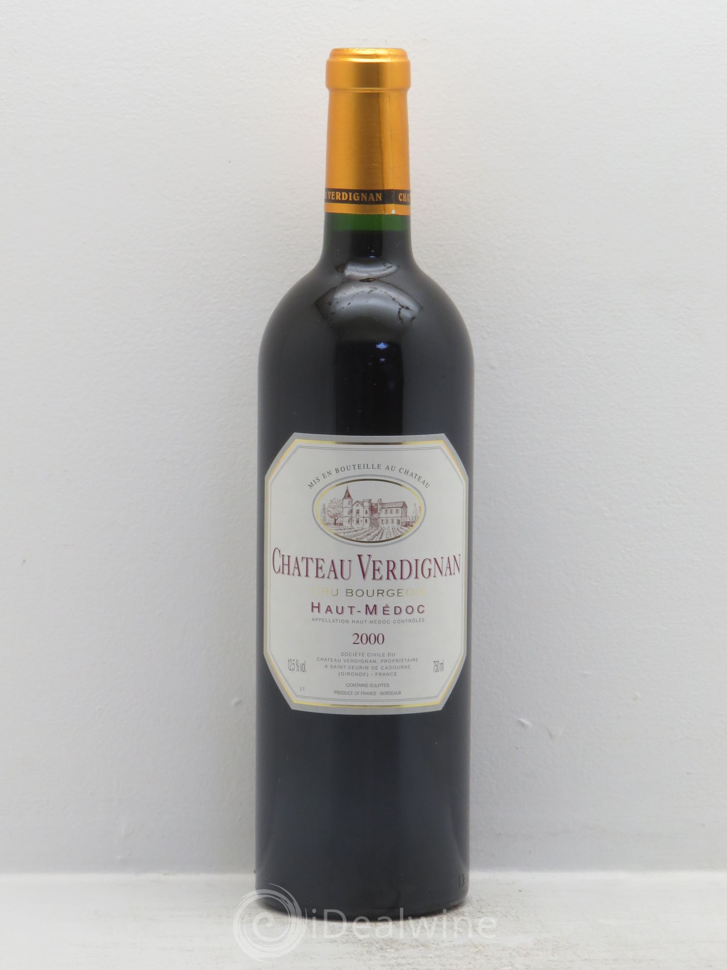 Château Verdignan Cru Bourgeois 2000 - Lot de 1 bouteille - 0