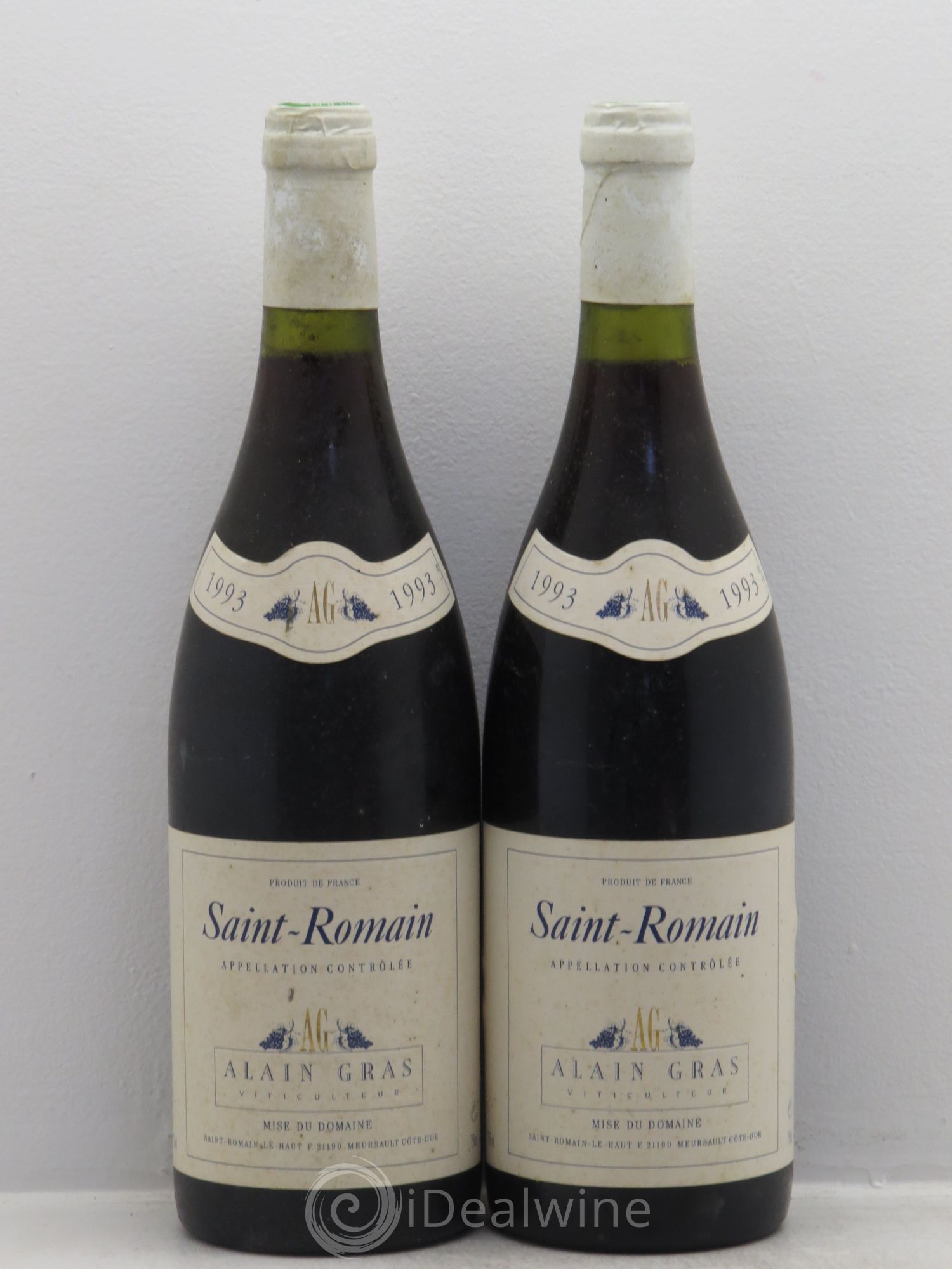 Saint-Romain Alain Gras 1993 - Lot de 2 bouteilles - 0