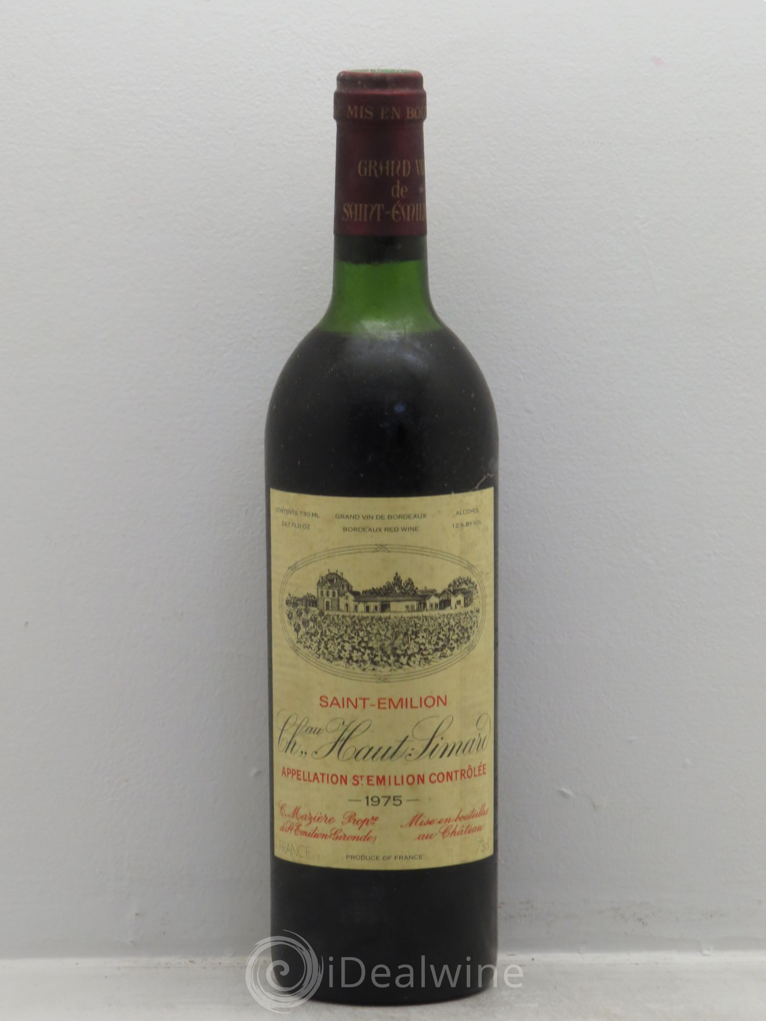 Château Haut-Simard 1975 - Lot de 1 bouteille - 0