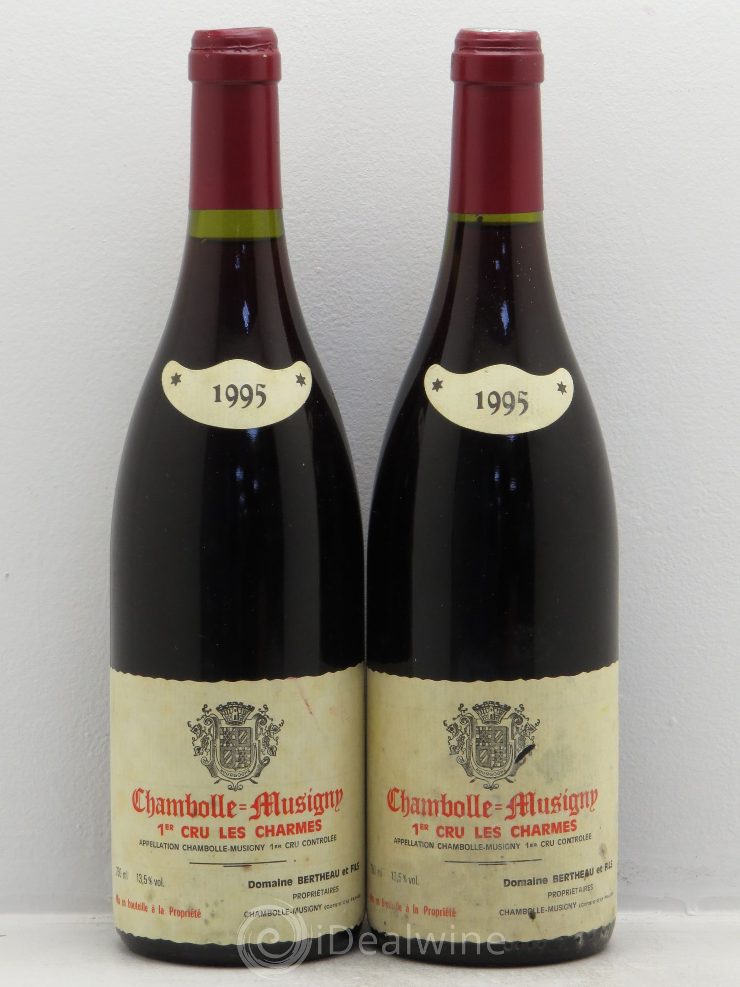 Chambolle-Musigny 1er Cru Berthau et fils 1995 - Posten von 2 Flaschen - 0