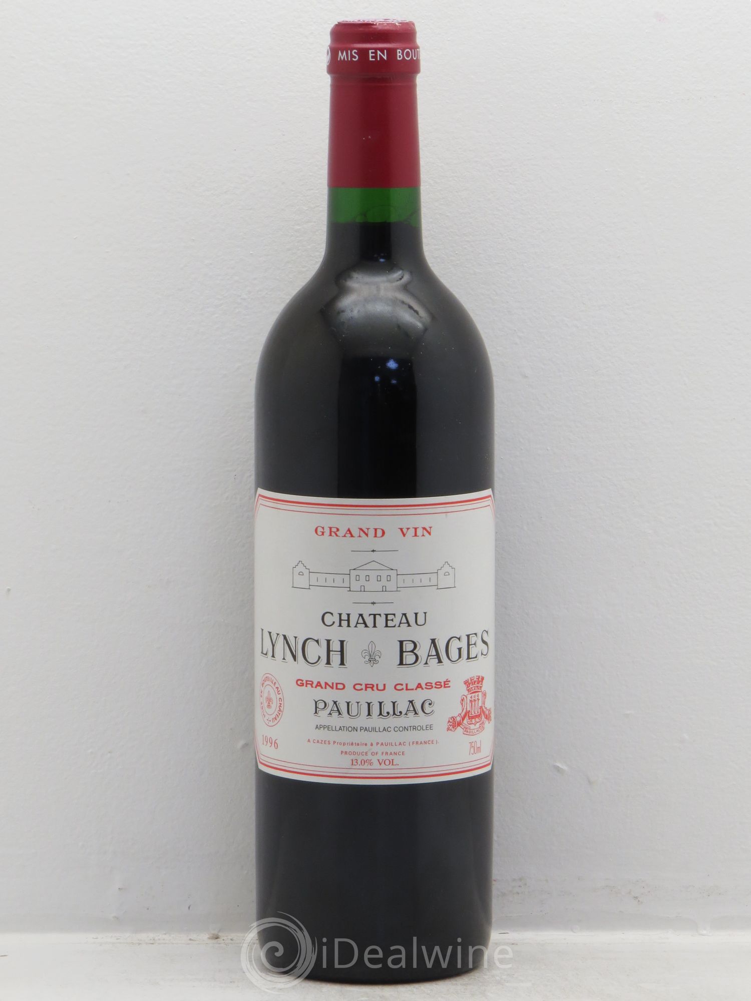 Château Lynch Bages 5ème Grand Cru Classé 1996 - Lot de 1 bouteille - 0