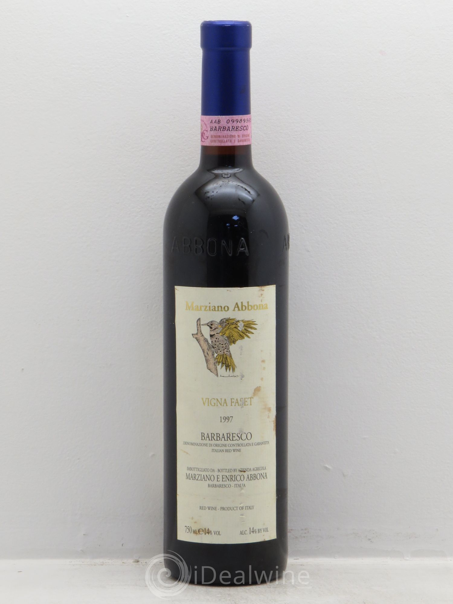 Barbaresco DOCG Vigna Faset Marziano Abbona 1997 - Posten von 1 Flasche - 0