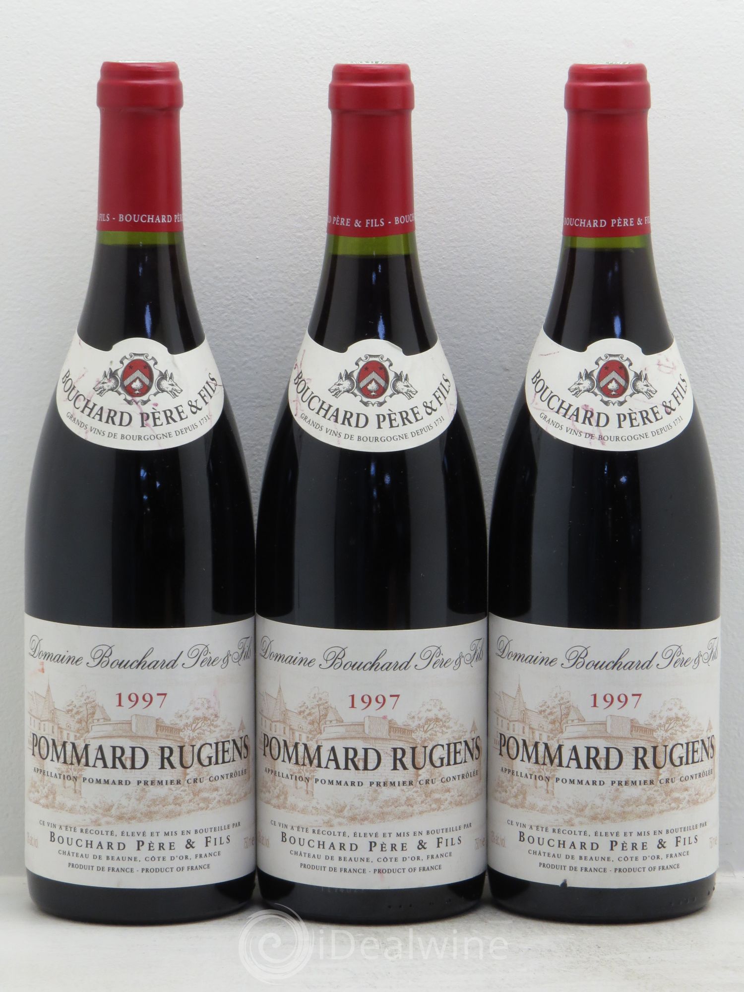 Pommard 1er Cru Rugiens Bouchard Père & Fils 1997 - Lot de 3 bouteilles - 0