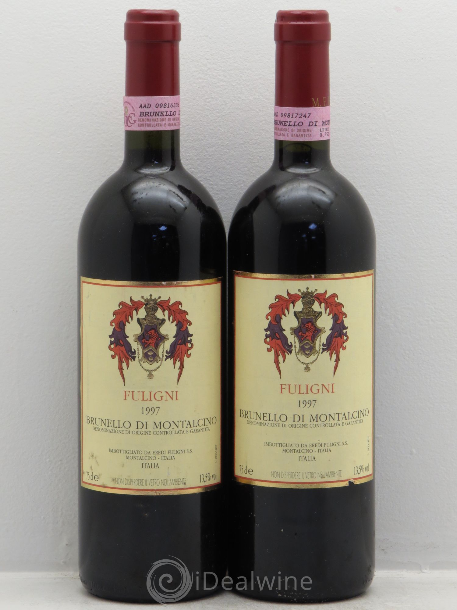 Toscana IGT Brunello di Montalcino Riserva Fuligny 1997 - Lot de 2 bouteilles - 0