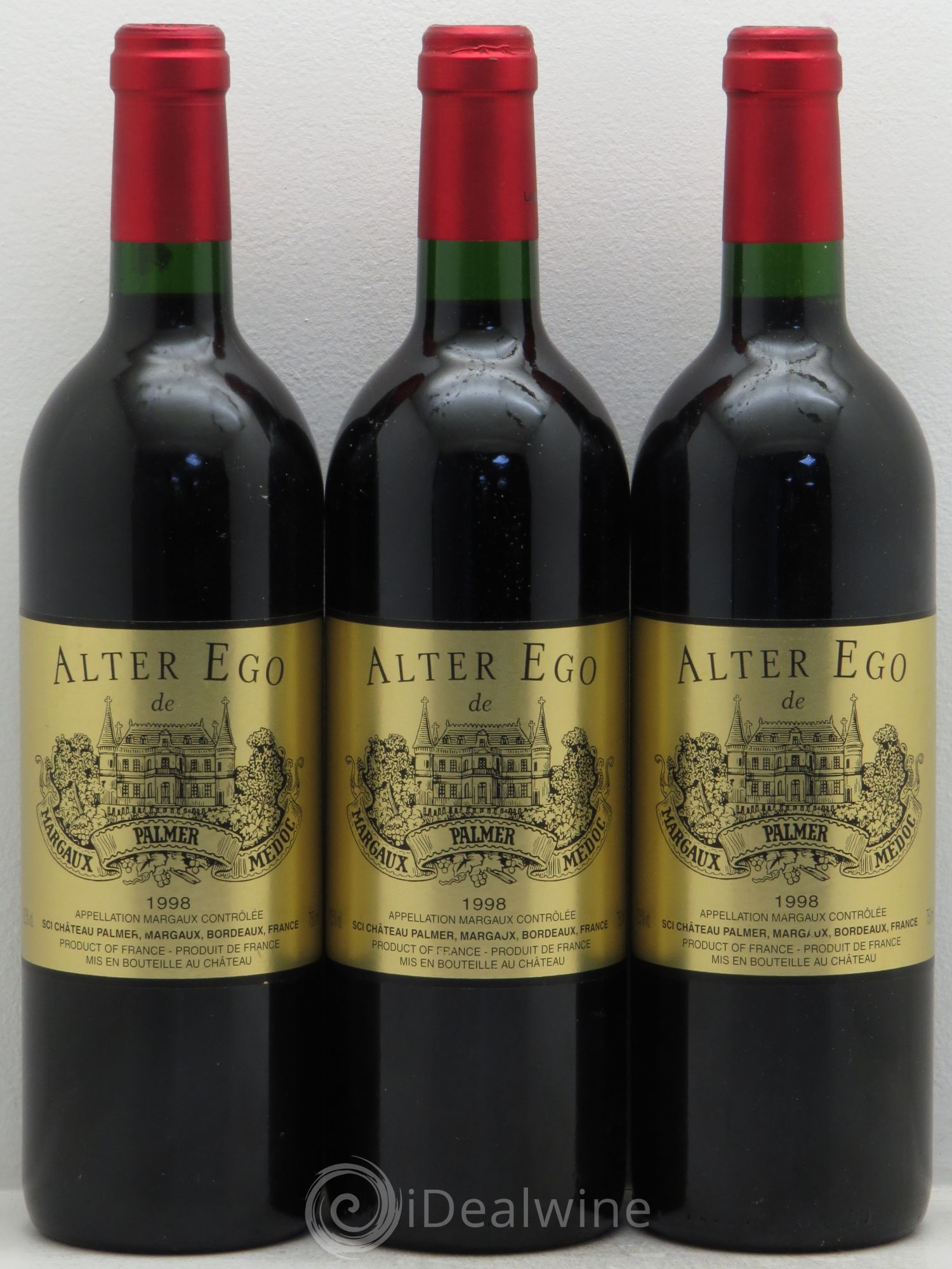 Alter Ego de Palmer Second Vin 1998 - Lot de 3 bouteilles - 0