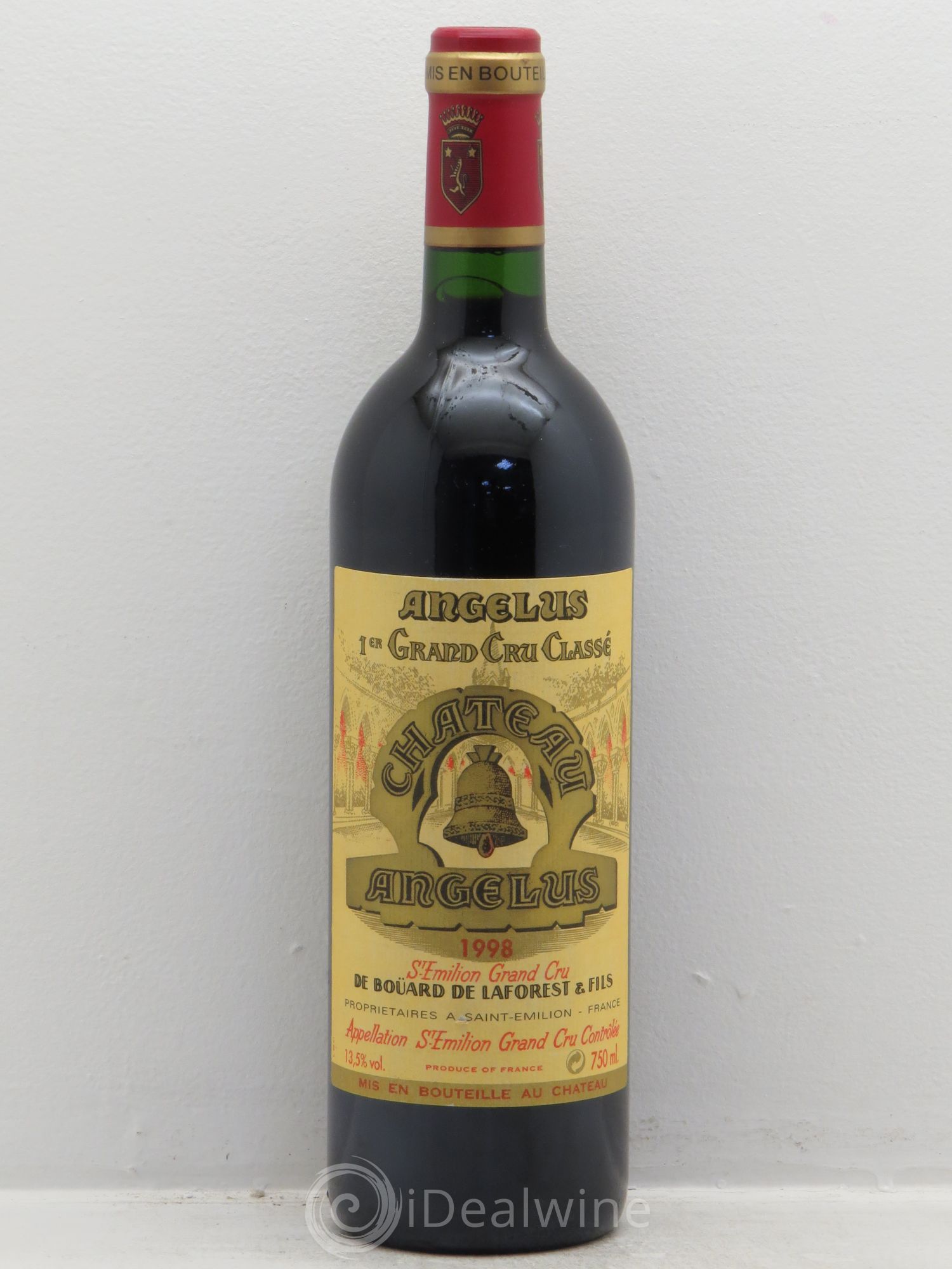 Château Angélus 1er Grand Cru Classé A 1998 - Lot de 1 bouteille - 0