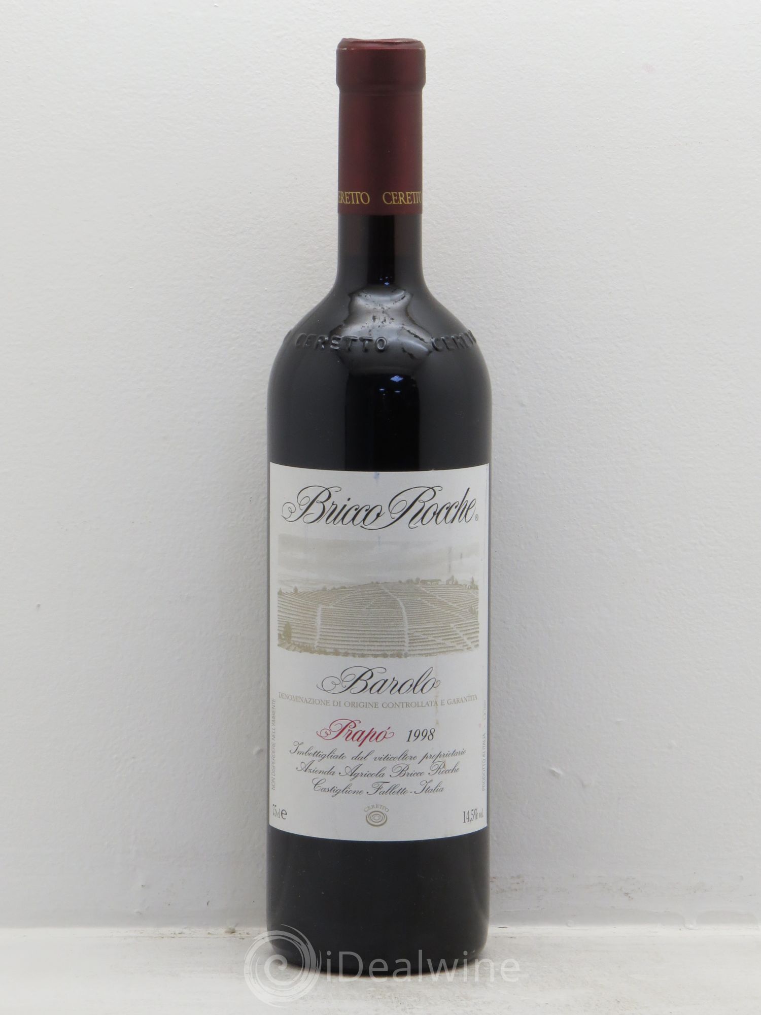 Barolo DOCG Prapo Bricco Rocche Ceretto 2000 - Lot de 1 bouteille - 0