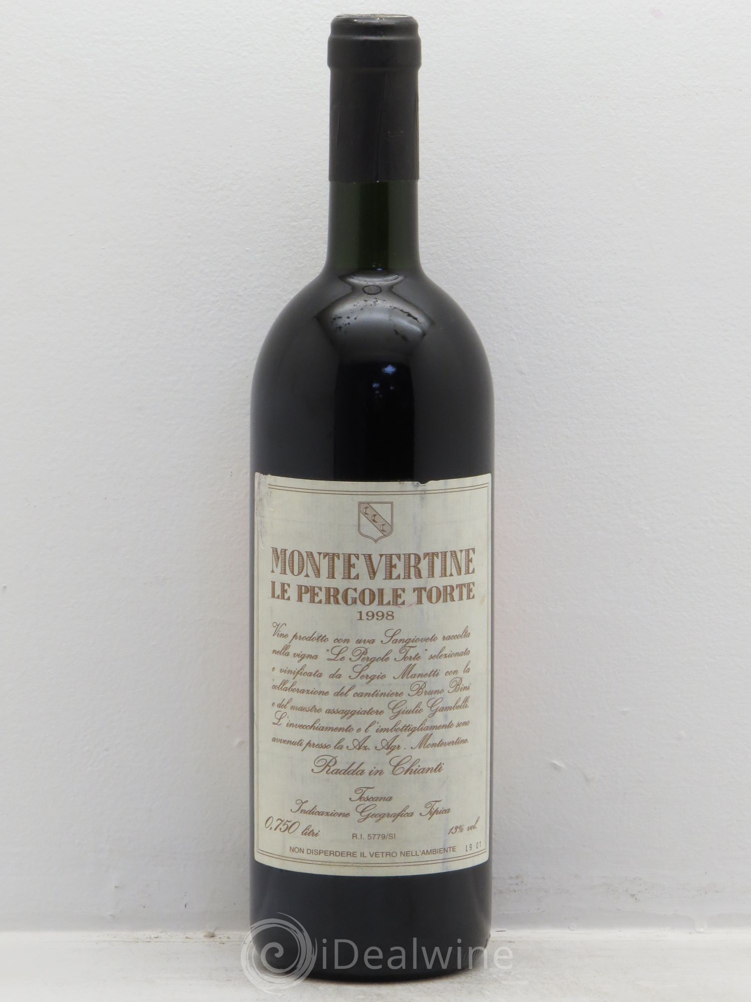 Toscana IGT IGT Toscane Pergole Torte Fattoria di Montevertine 1998 - Posten von 1 Flasche - 1
