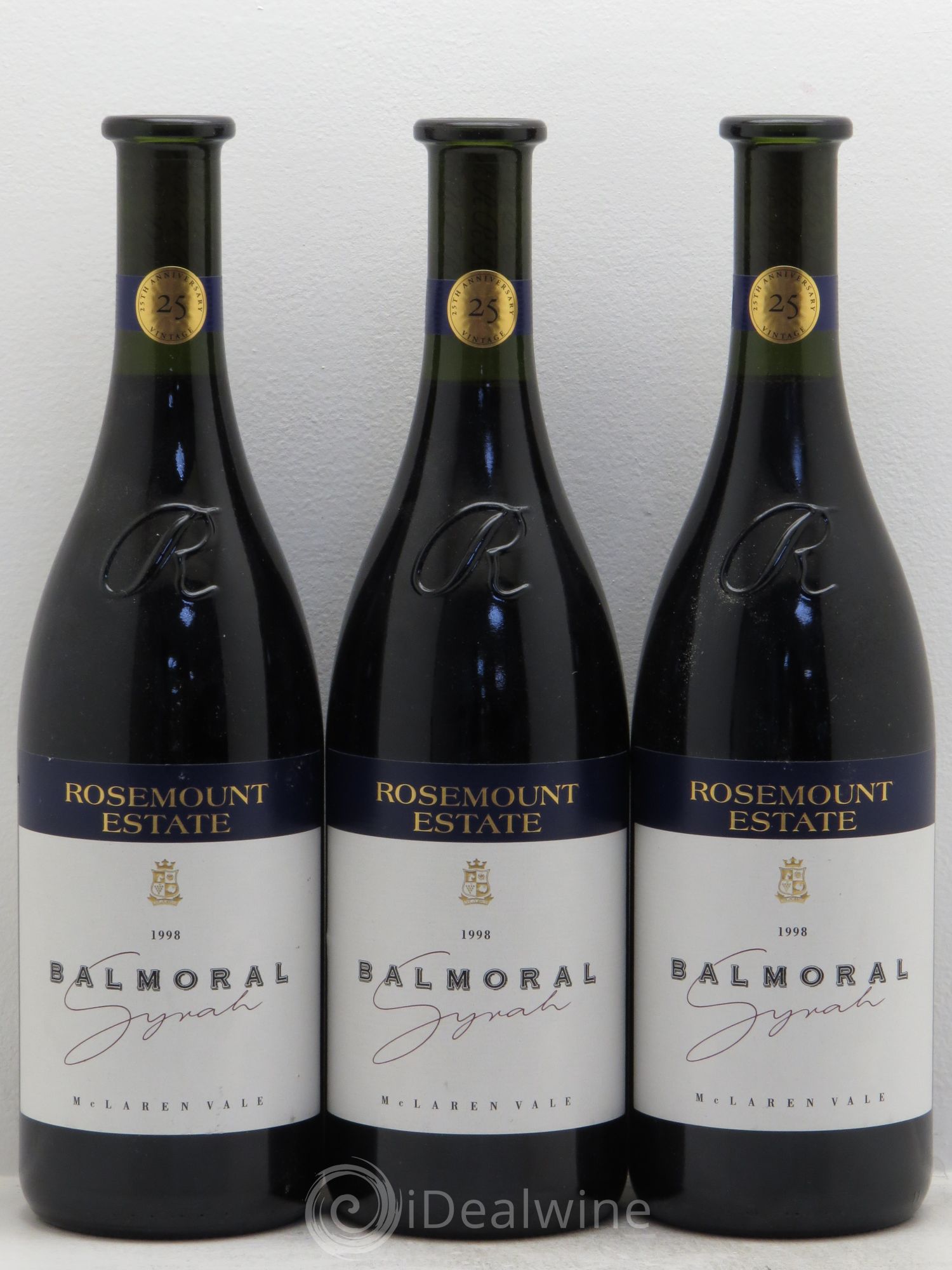 Australie Syrah Balmoral Rosemount Estate New South Wales Mc Laren Vale 1998 - Posten von 3 Flaschen - 0