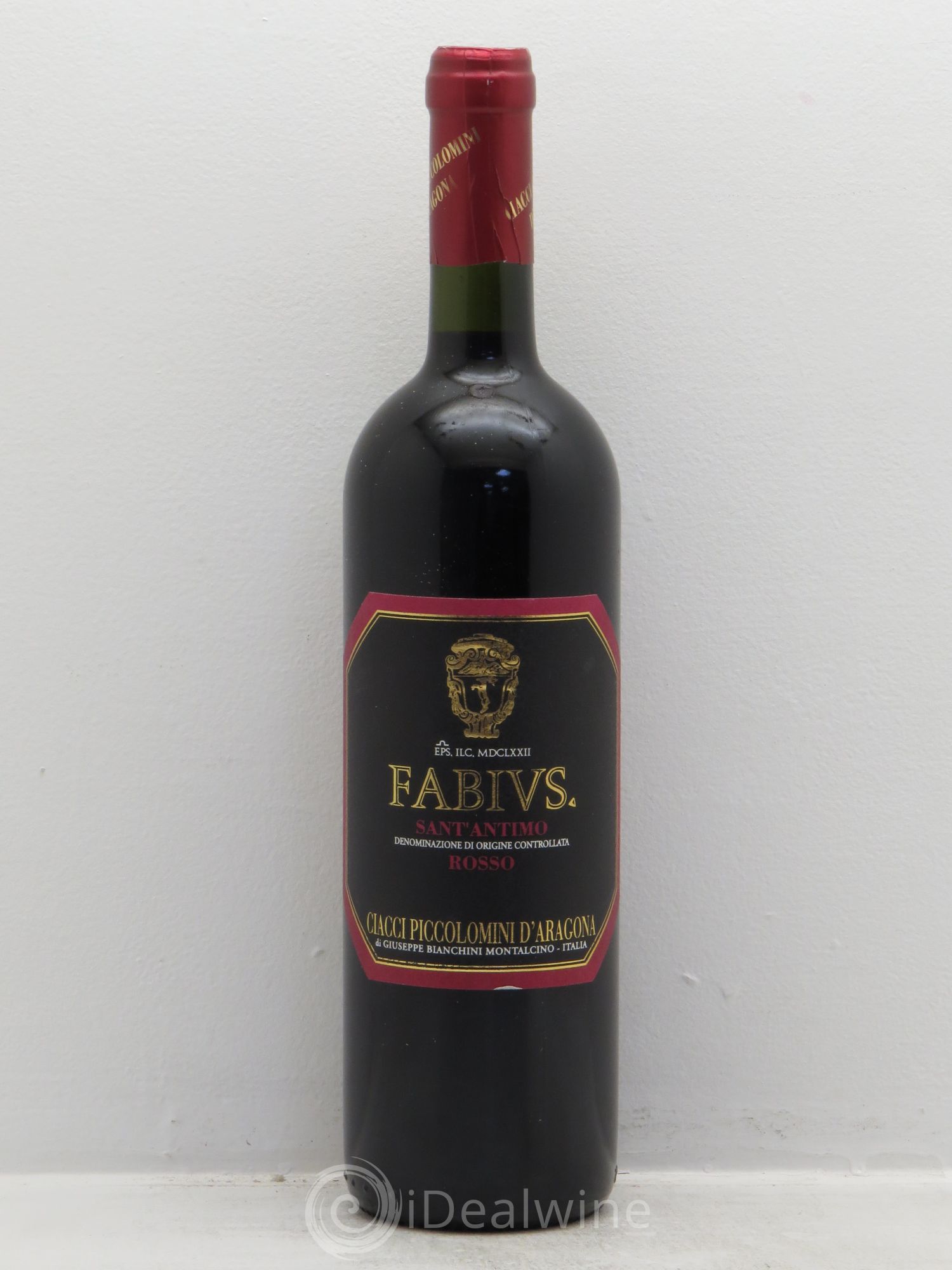 Italie Doc Santantimo Syrah Fabius Ciacci Piccolomono d'Aragona 1999 - Posten von 1 Flasche - 0