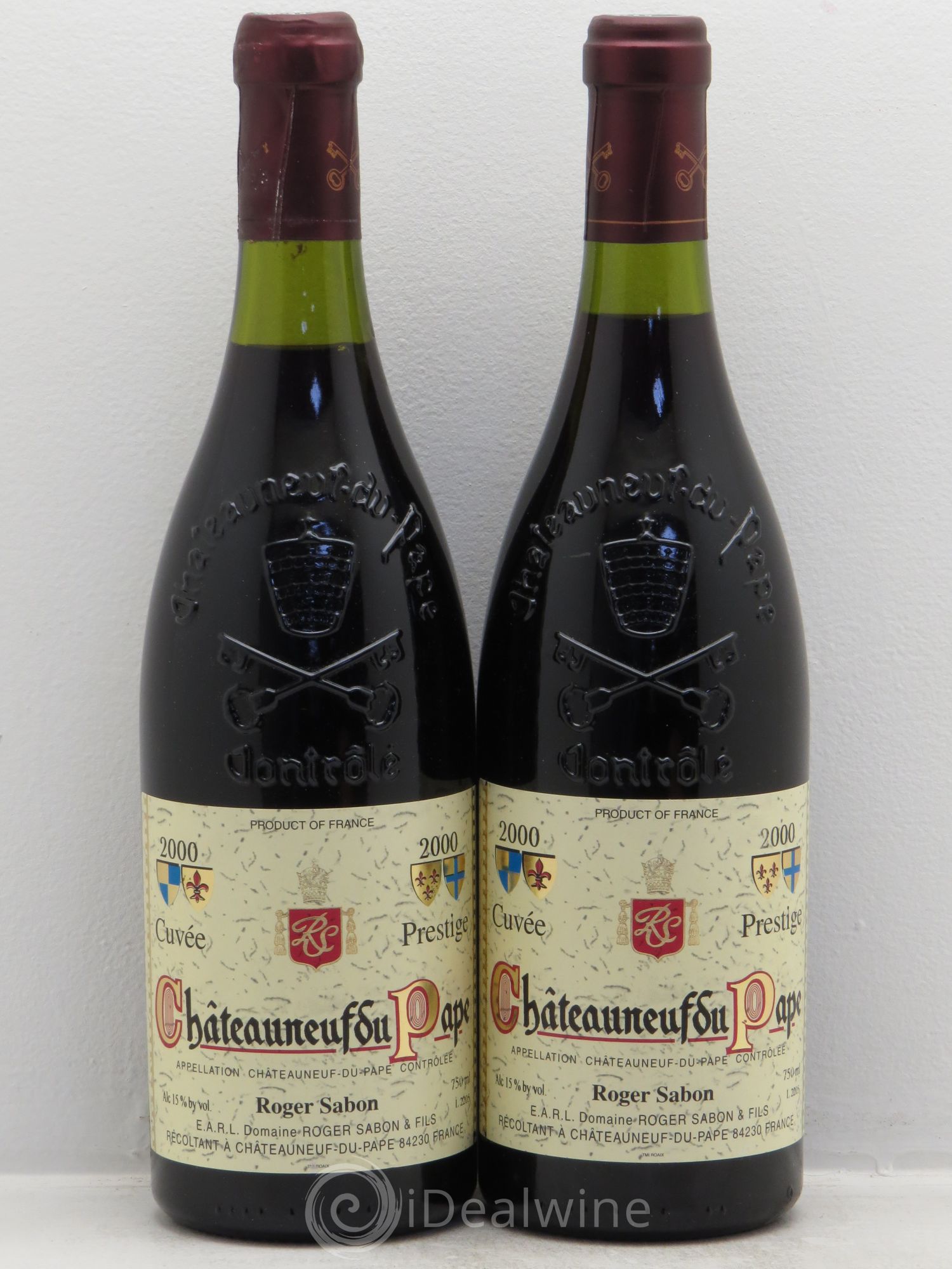 Châteauneuf-du-Pape Cuvée Prestige Roger Sabon (Domaine) 2000 - Lot de 2 bouteilles - 0