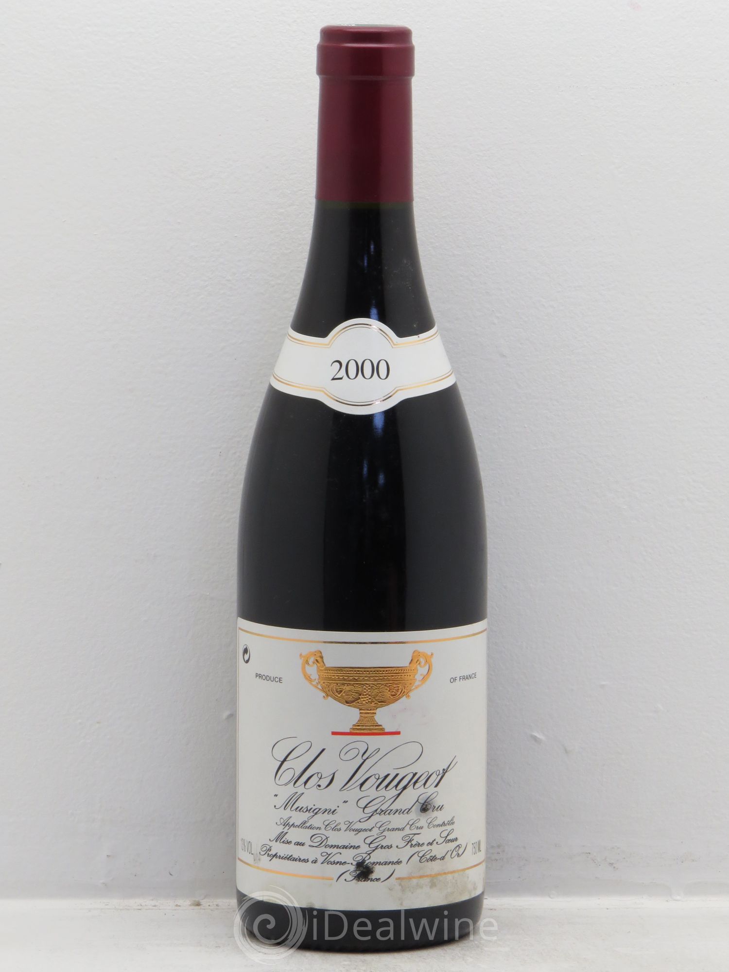 Clos de Vougeot Grand Cru Musigni Gros Frère & Soeur 2000 - Lot de 1 bouteille - 0