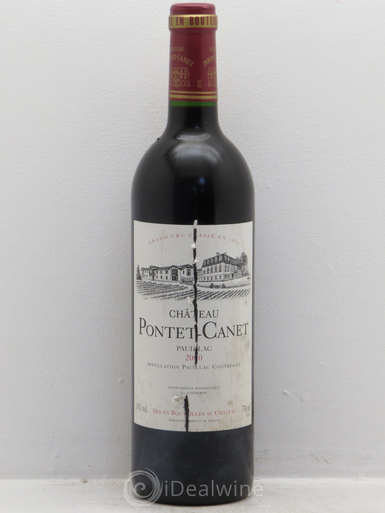 Château Pontet Canet 5ème Grand Cru Classé 2000 - Lot de 6 bouteilles - 0
