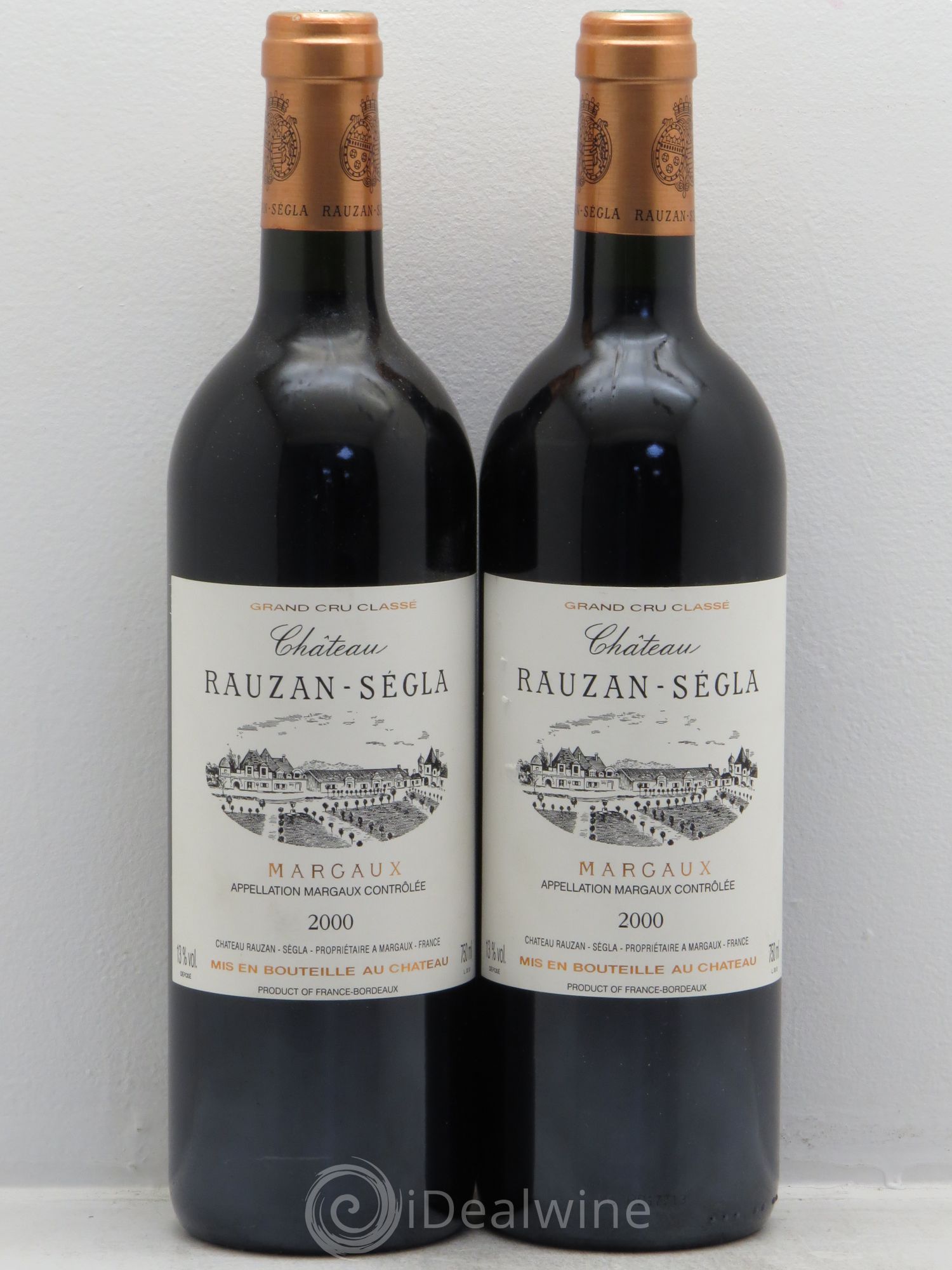 Château Rauzan Ségla Grand Cru Classé 2000 - Lot de 2 bouteilles - 0
