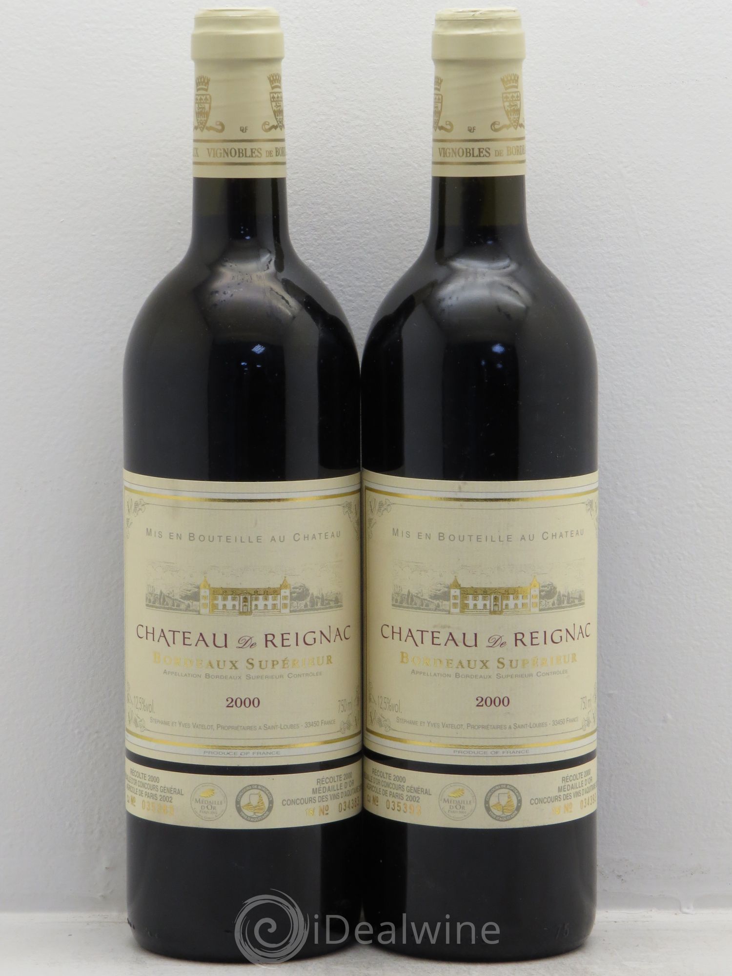 Château de Reignac Second Vin 2000 - Lot de 2 bouteilles - 0