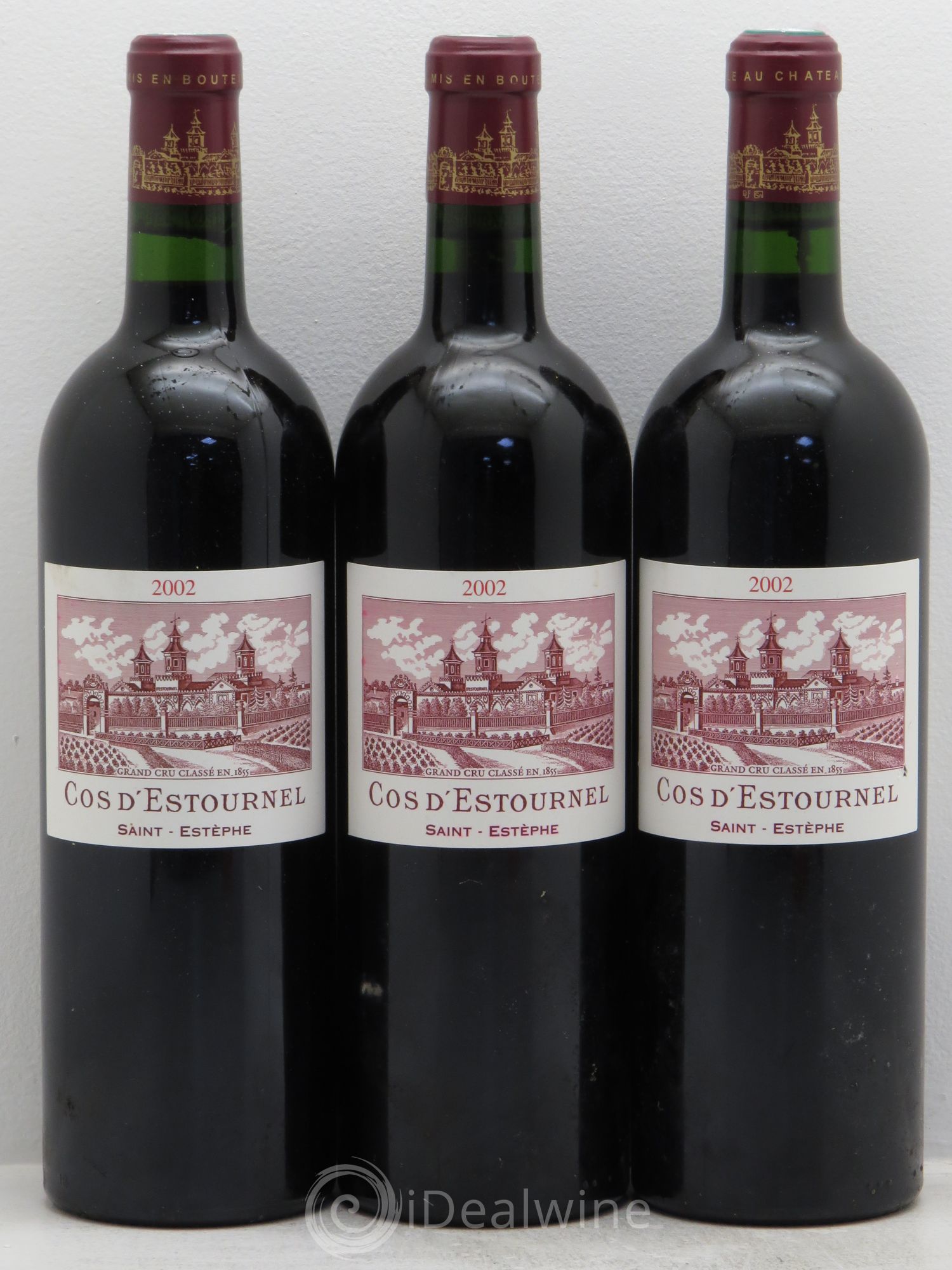 Cos d'Estournel 2ème Grand Cru Classé 2002 - Lot de 3 bouteilles - 0