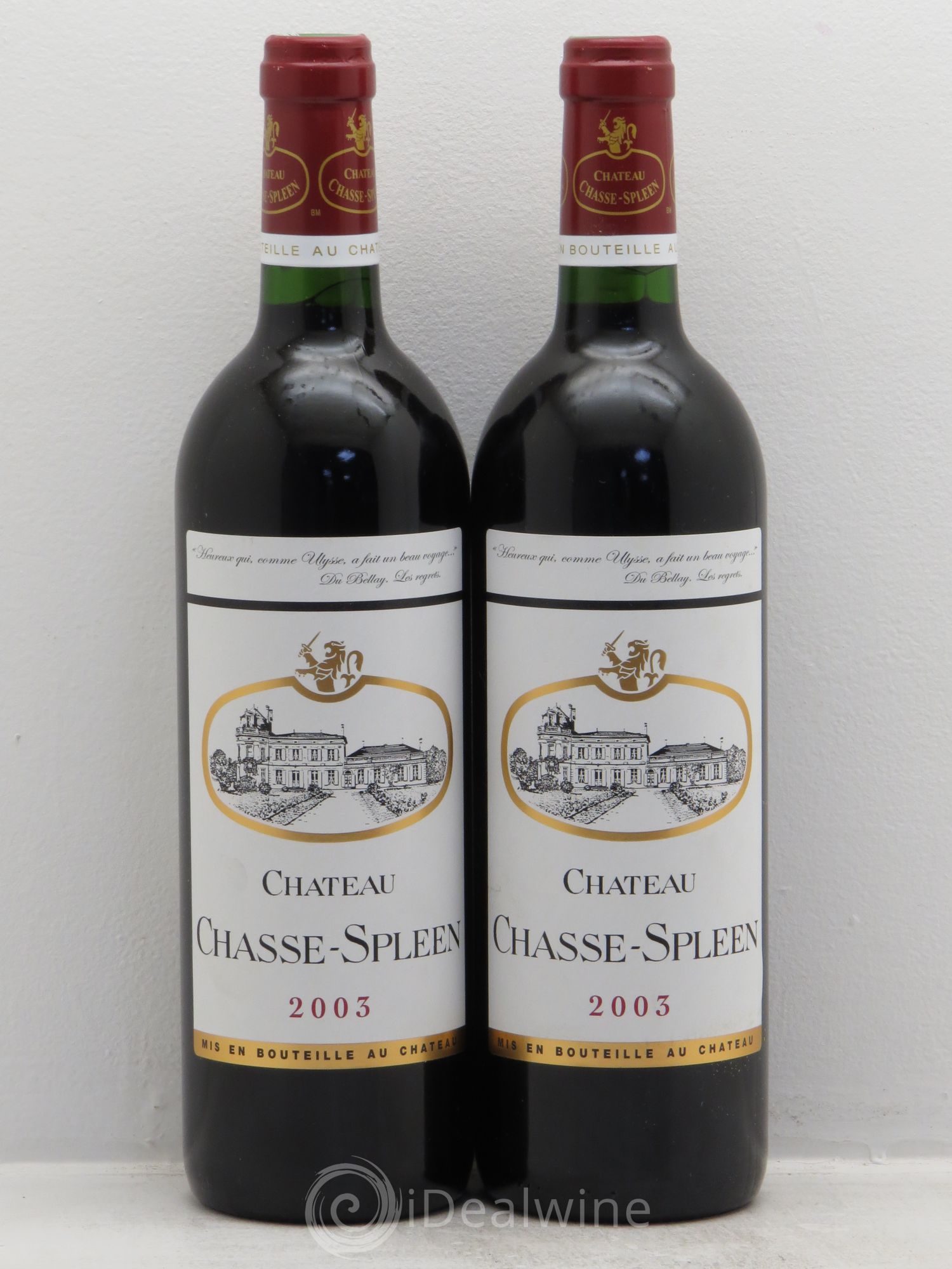 Château Chasse Spleen 2003 - Lot de 2 bouteilles - 0