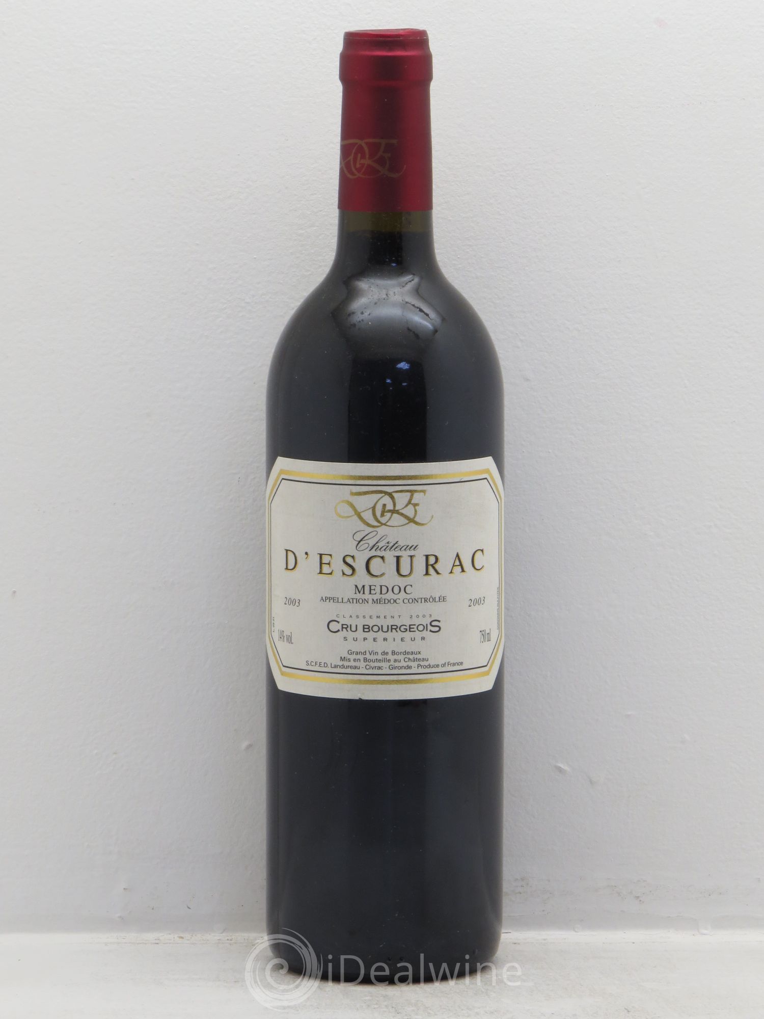 Médoc Escurac 2003 - Lot de 6 bouteilles - 0