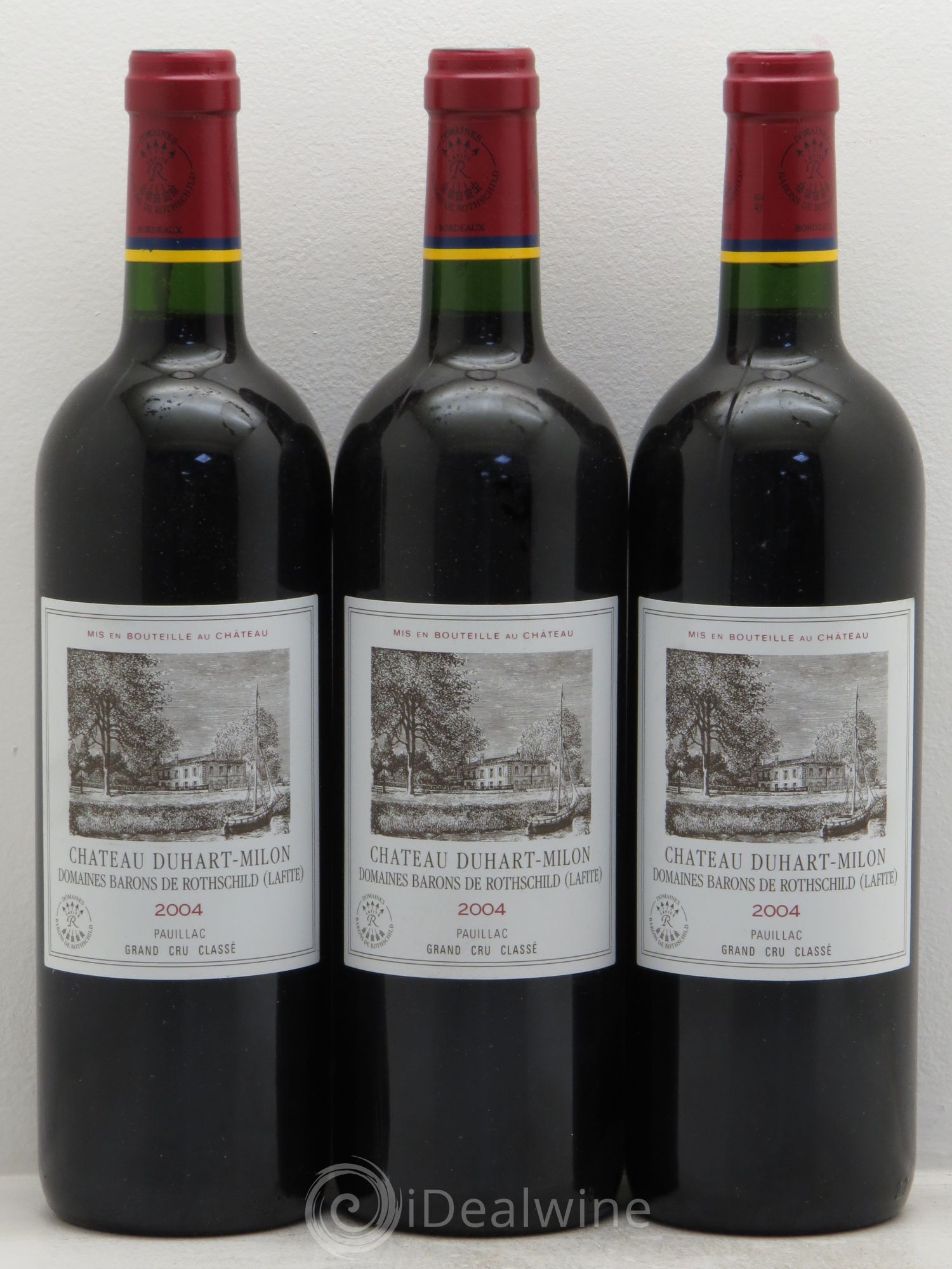 Château Duhart-Milon 4ème Grand Cru Classé 2004 - Lot de 3 bouteilles - 0