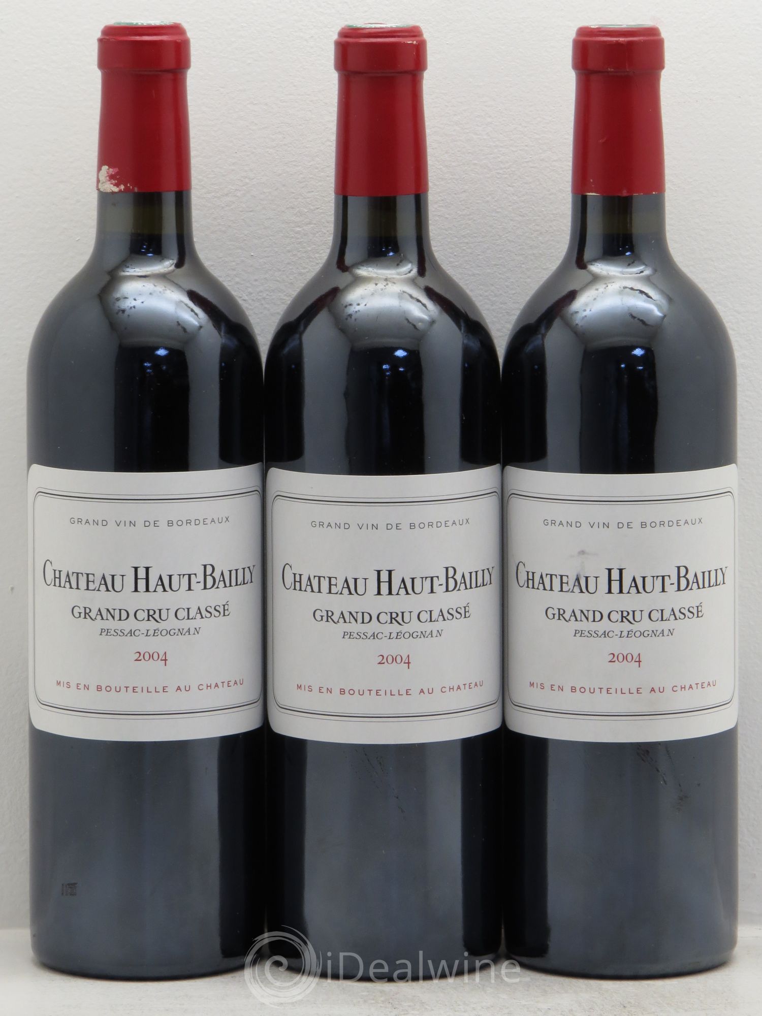 Château Haut-Bailly Cru Classé de Graves 2004 - Lot de 3 bouteilles - 0