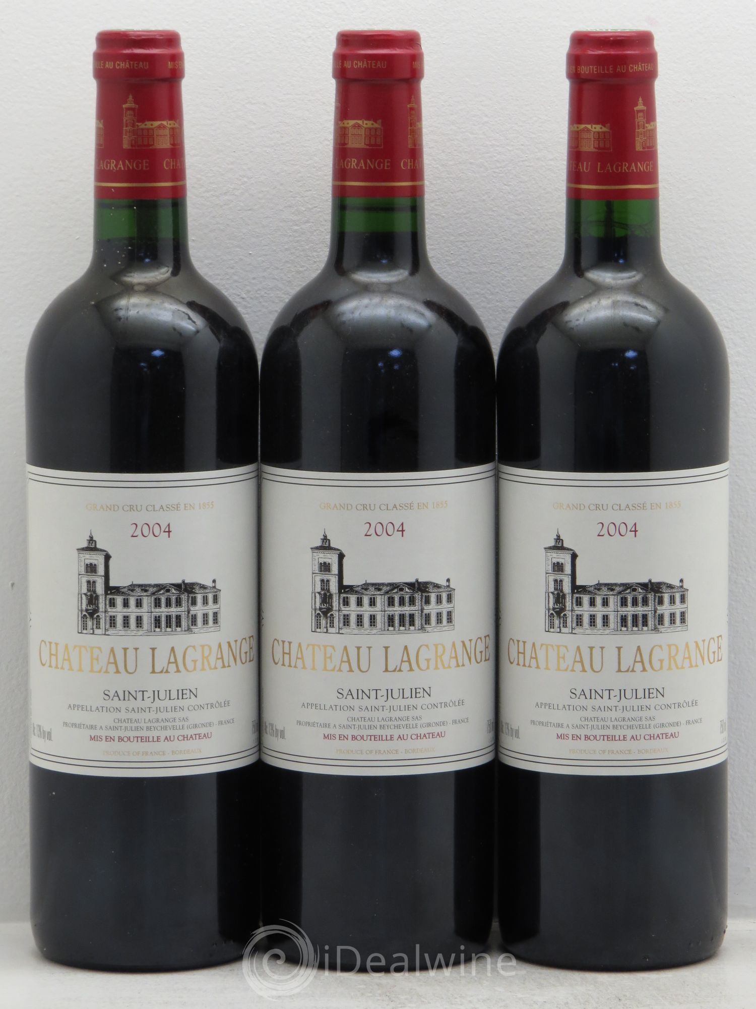 Château Lagrange 3ème Grand Cru Classé 2004 - Lot de 3 bouteilles - 0