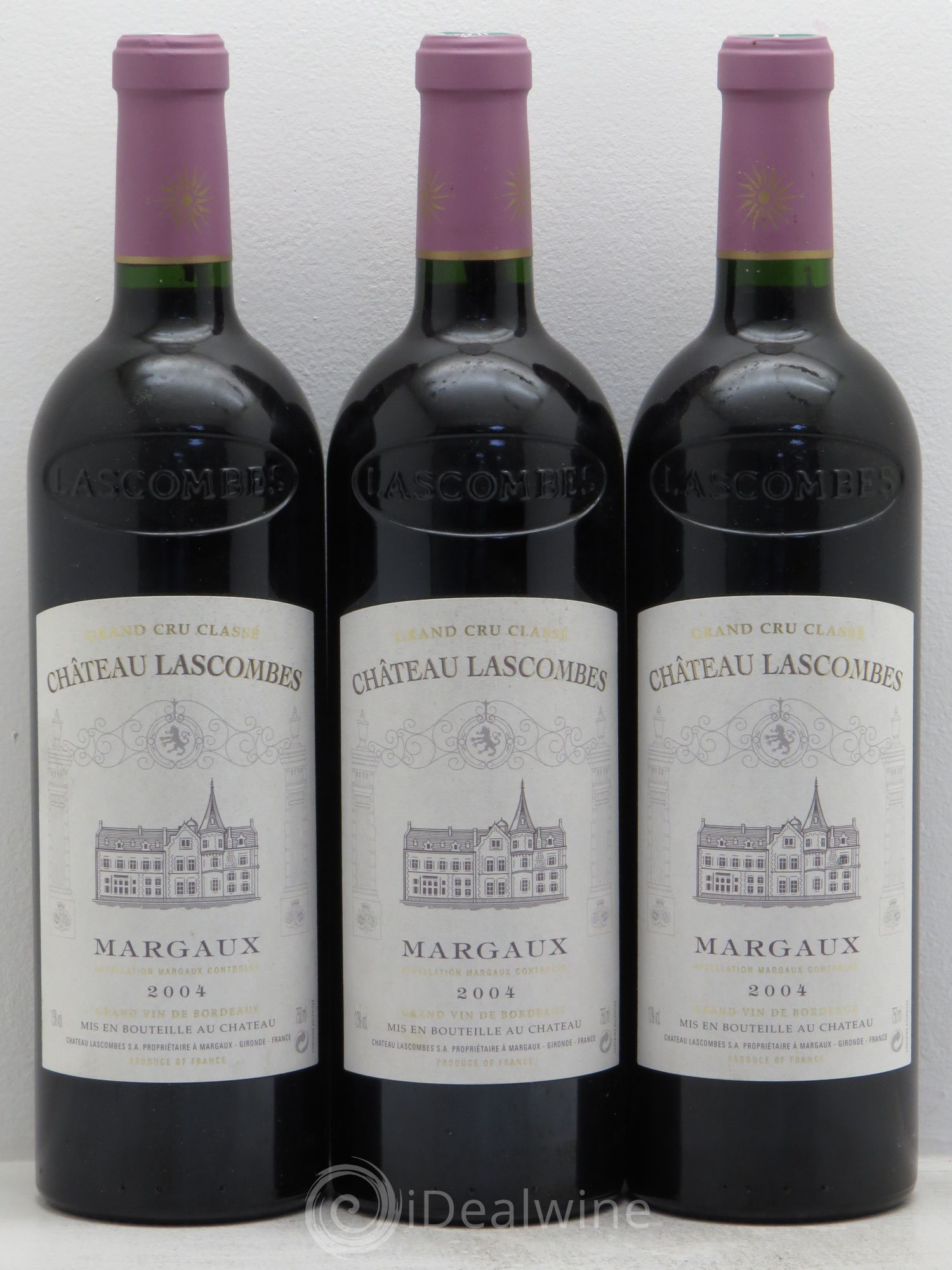 Château Lascombes 2ème Grand Cru Classé 2004 - Lot de 3 bouteilles - 0