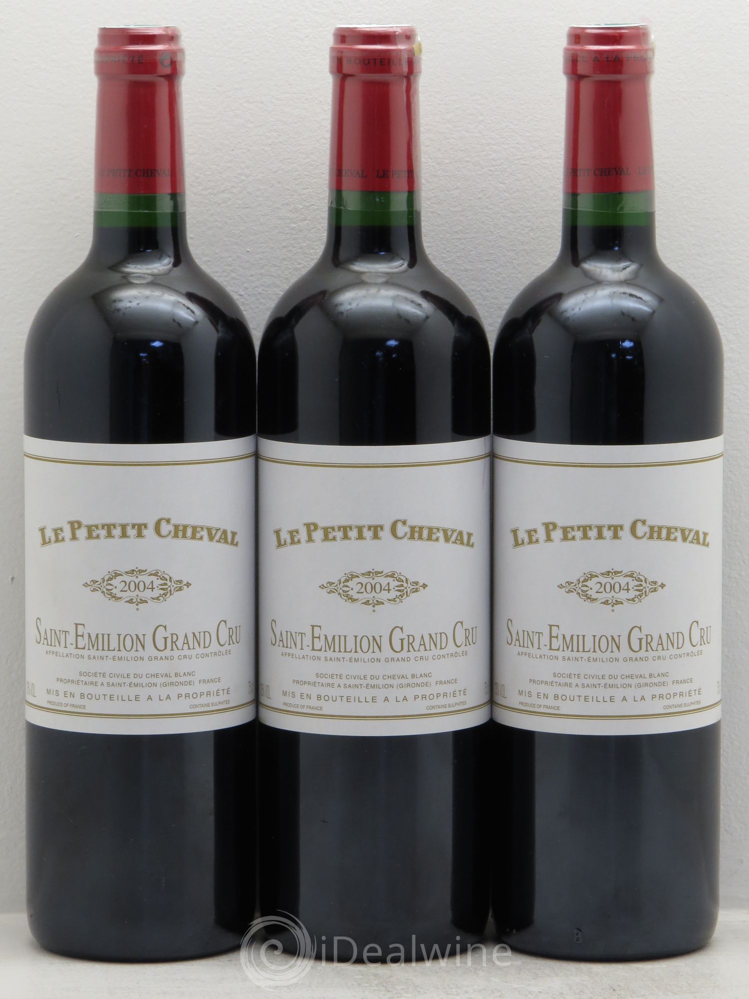 Le Petit Cheval Second Vin 2004 - Lot de 3 bouteilles - 0