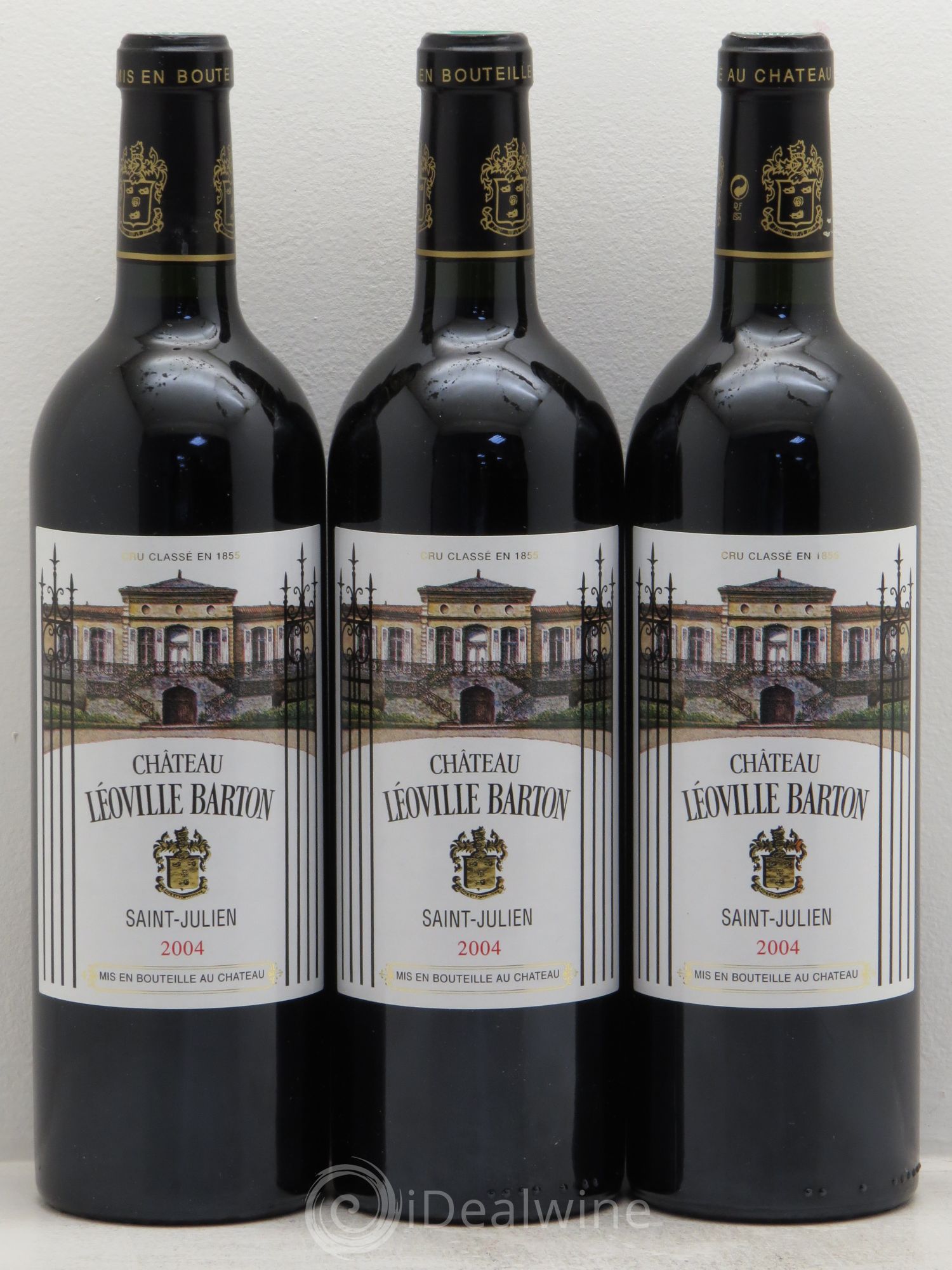 Château Léoville Barton 2ème Grand Cru Classé 2004 - Lot de 3 bouteilles - 0