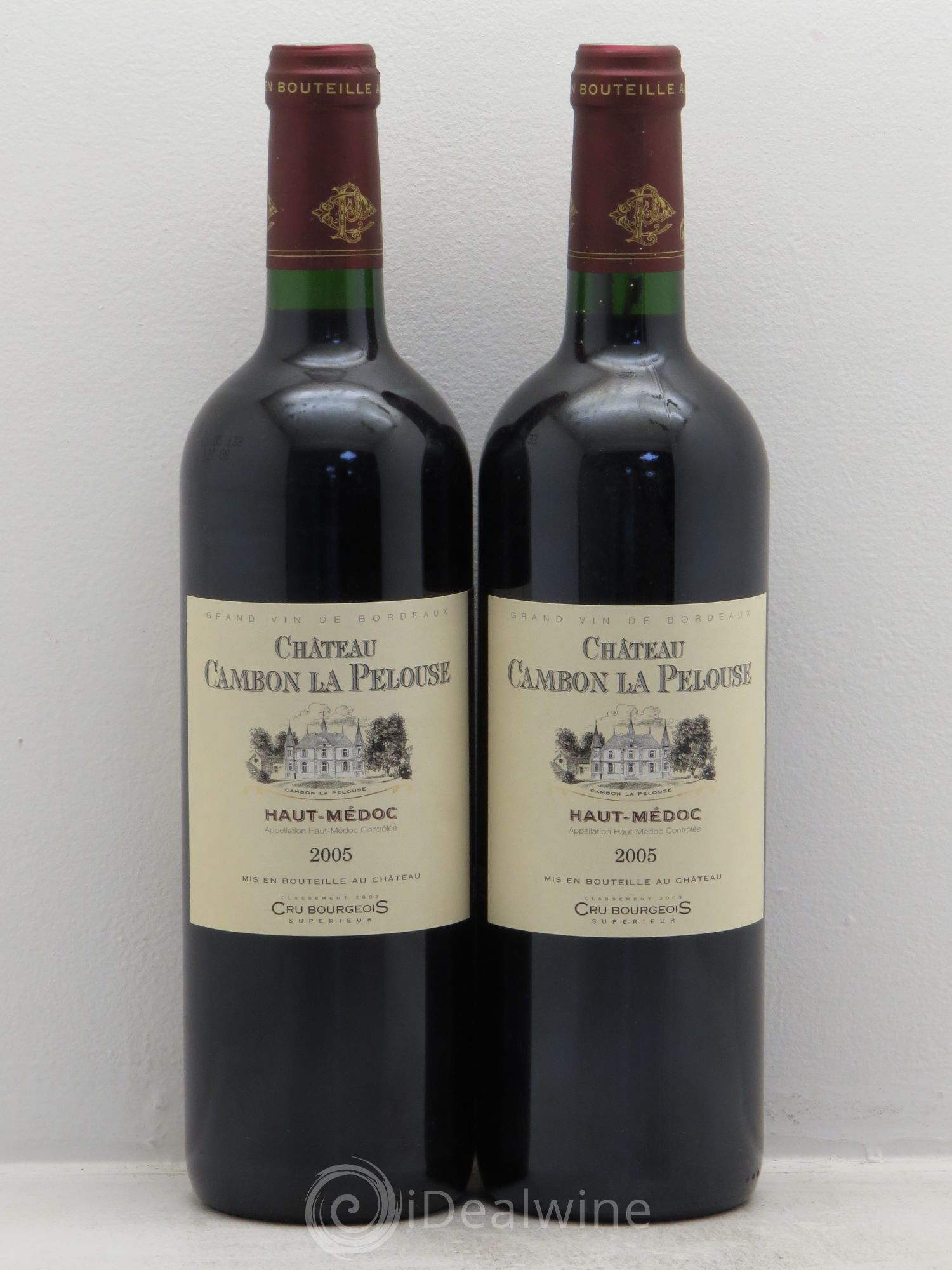 Château Cambon la Pelouse Cru Bourgeois 2005 - Lot de 2 bouteilles - 0