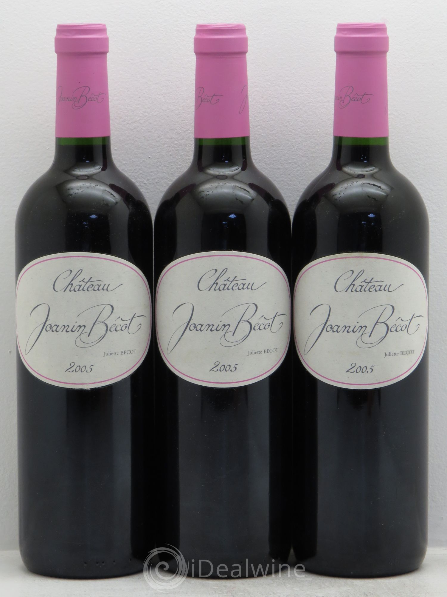 Castillon-Côtes-de-Bordeaux (Côtes-de-Castillon) Joannin Beco 2005 - Posten von 3 Flaschen - 0