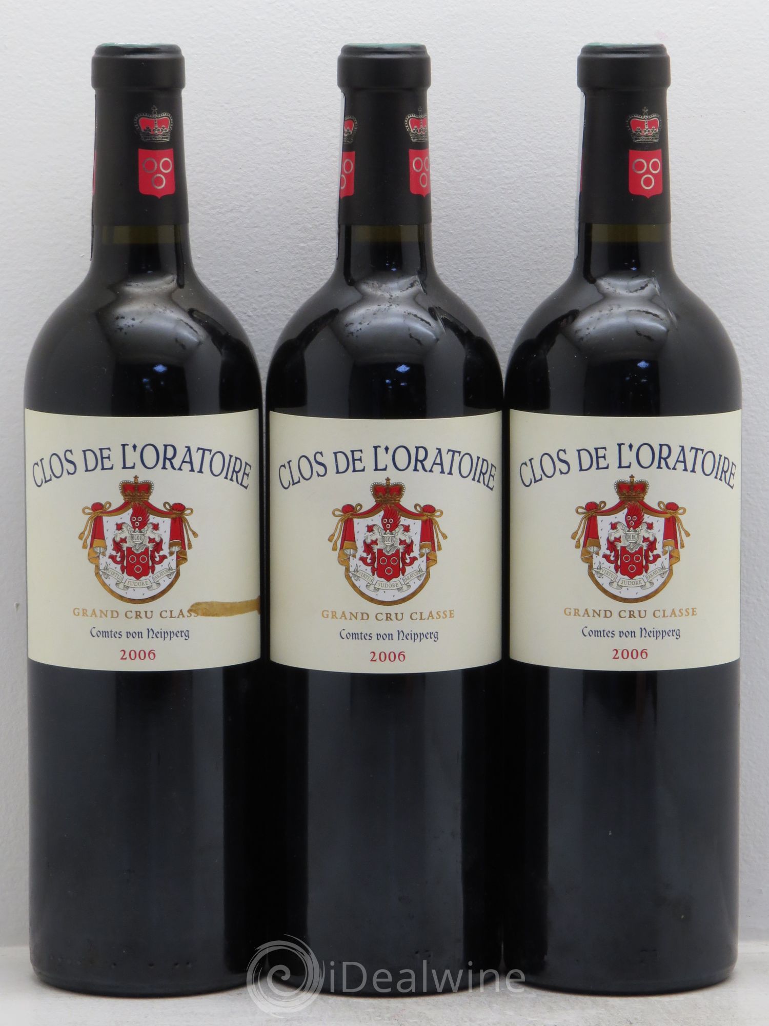 Clos de l'Oratoire Grand Cru Classé 2006 - Lot de 3 bouteilles - 0