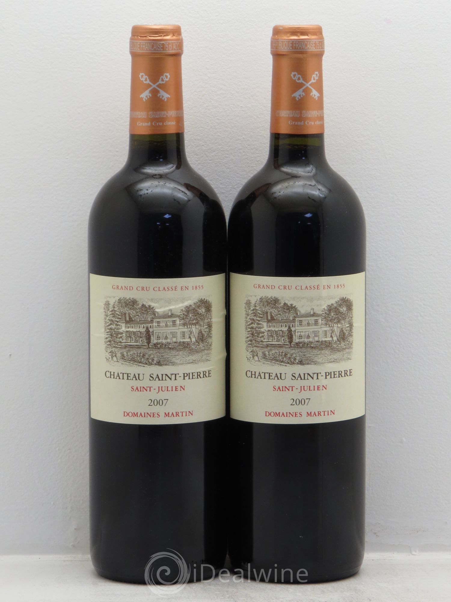 Château Saint-Pierre 4ème Grand Cru Classé 2007 - Lot de 2 bouteilles - 0