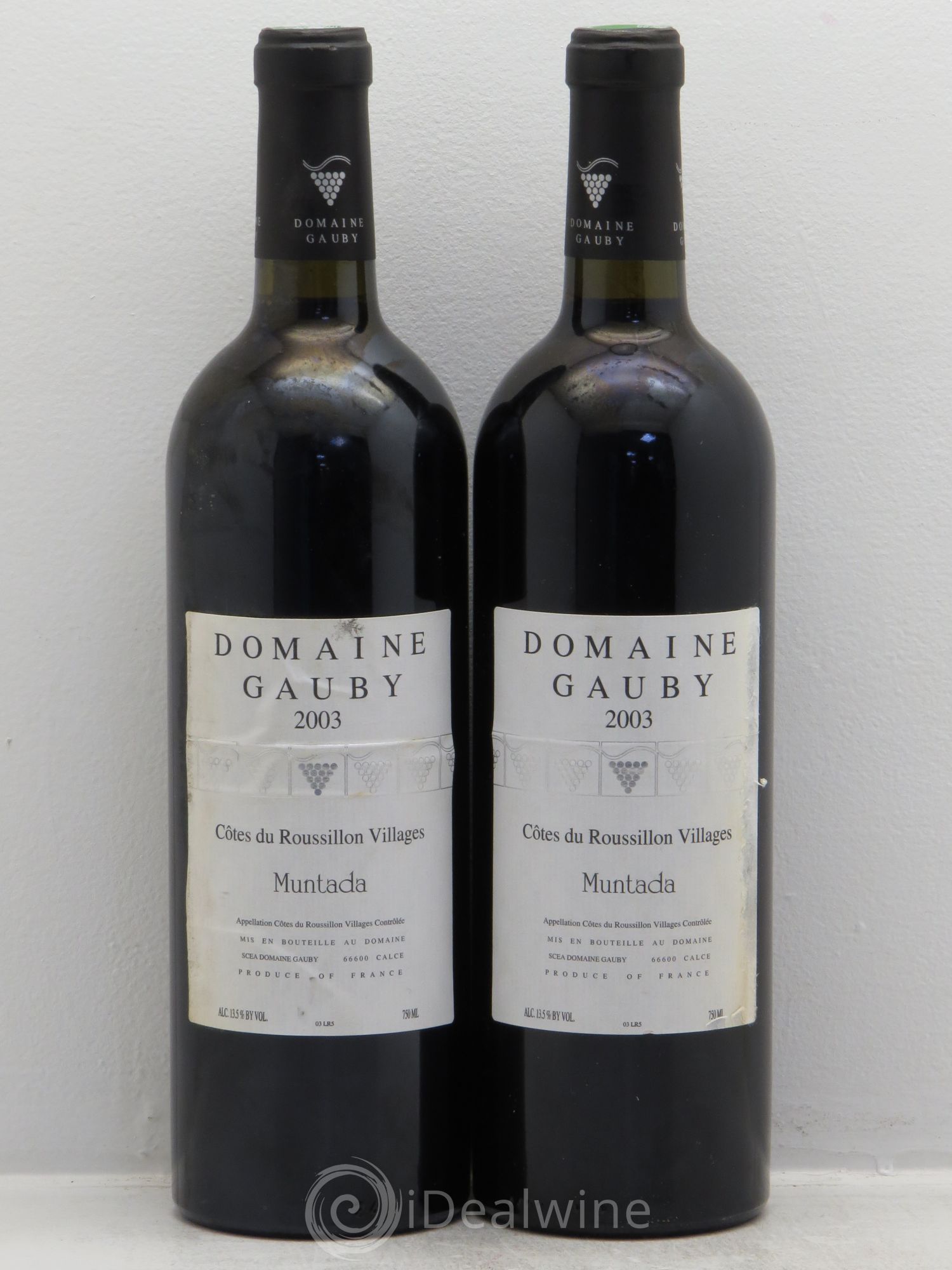 Côtes Catalanes (anciennement Côtes du Roussillon Villages) La Muntada Gauby (Domaine) 2003 - Lot de 2 bouteilles - 0