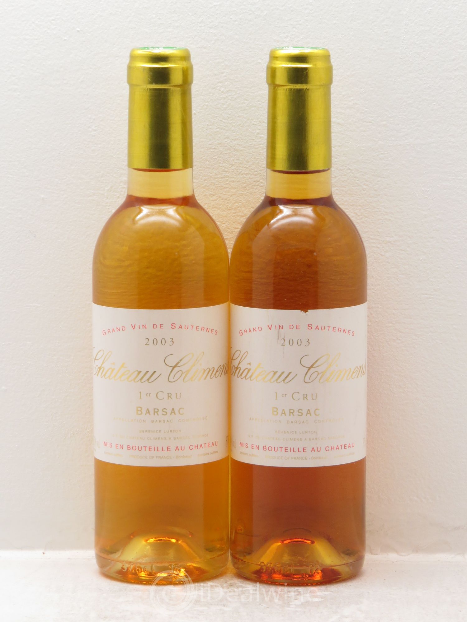 Château d' Yquem 1er Cru Classé Supérieur 2003 - Posten von 2 Demi-Flaschen - 0