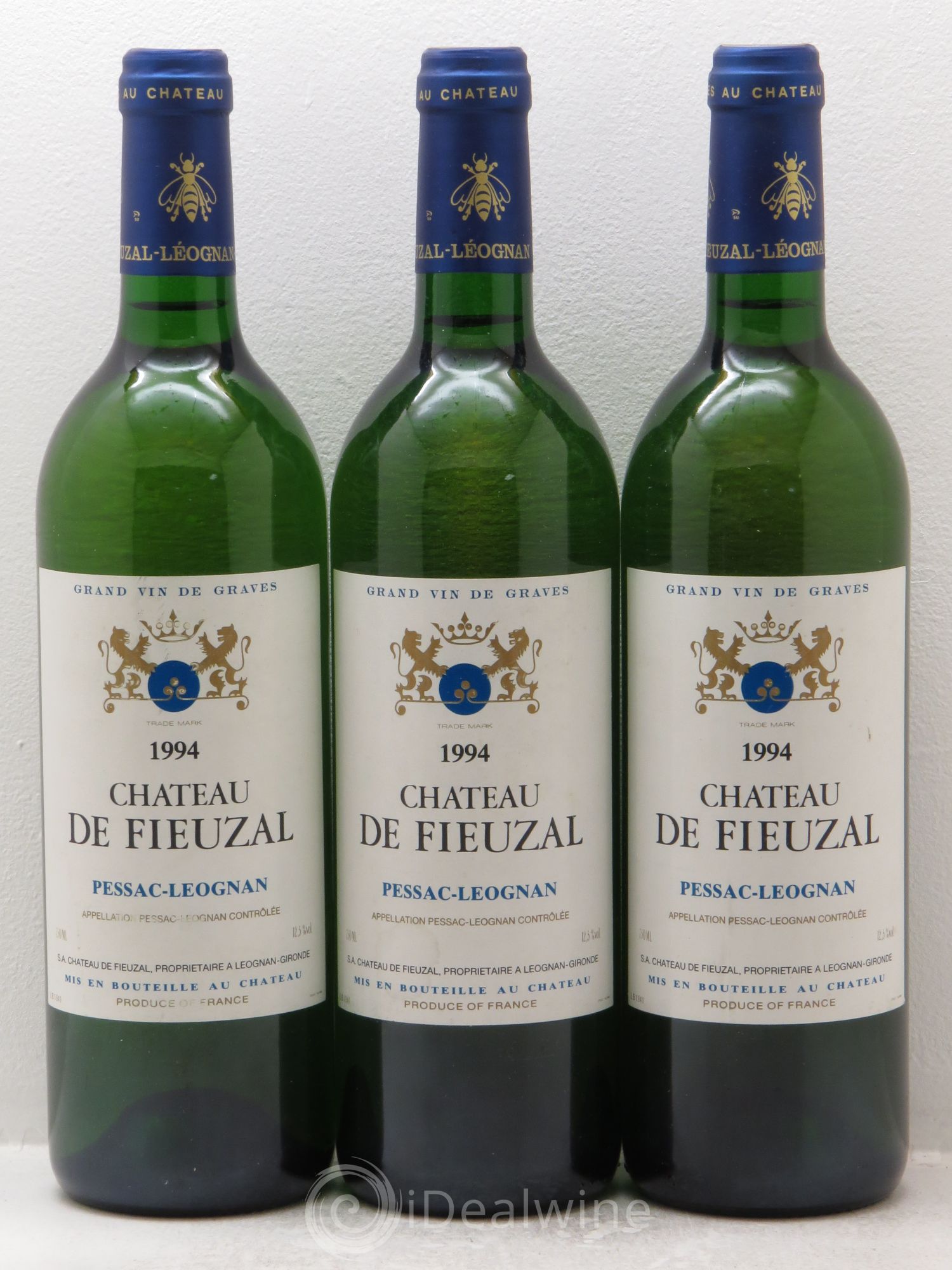 Château de Fieuzal 1994 - Lot de 3 bouteilles - 0