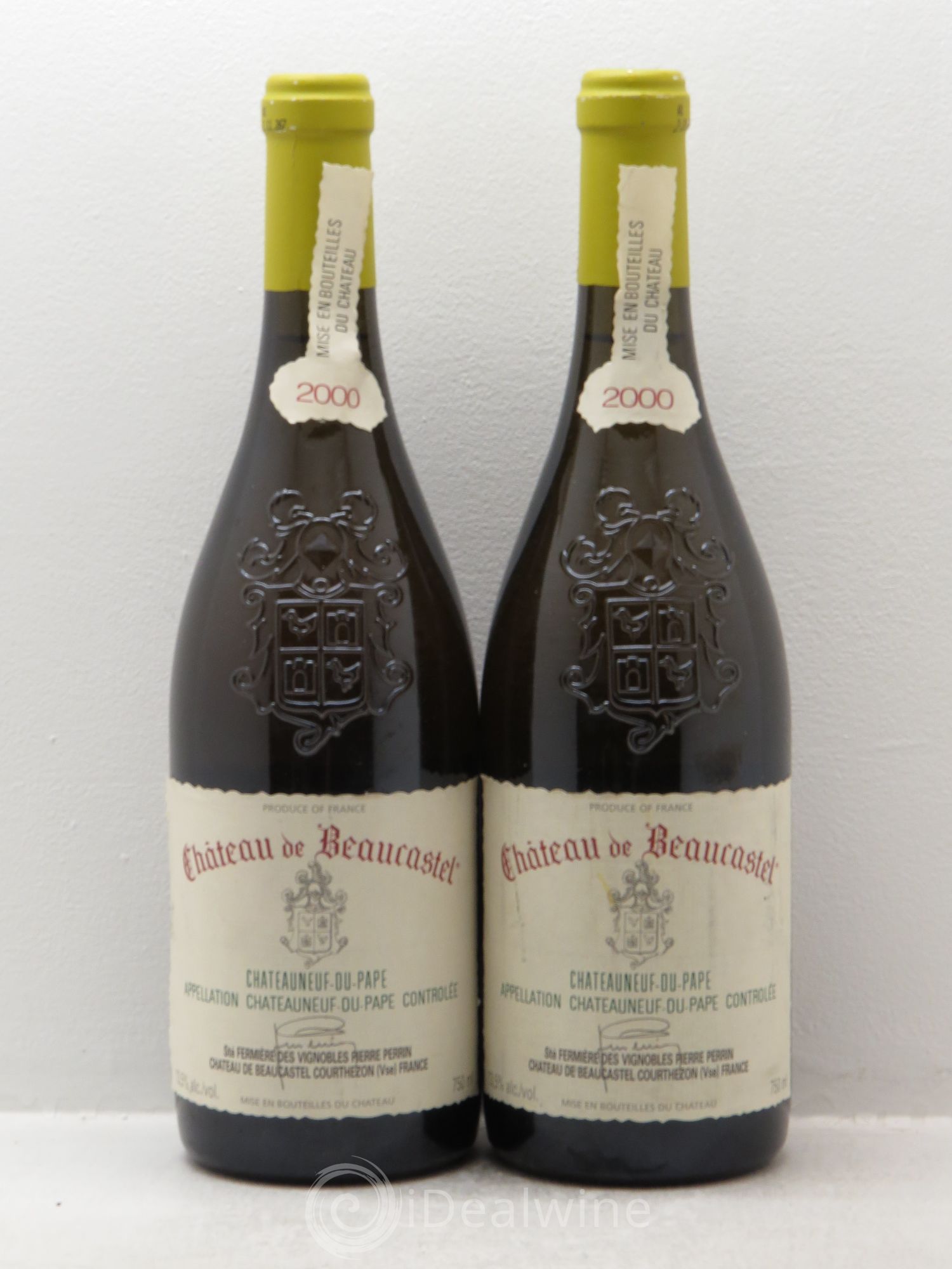 Châteauneuf-du-Pape Château de Beaucastel Famille Perrin 2000 - Lot de 2 bouteilles - 0