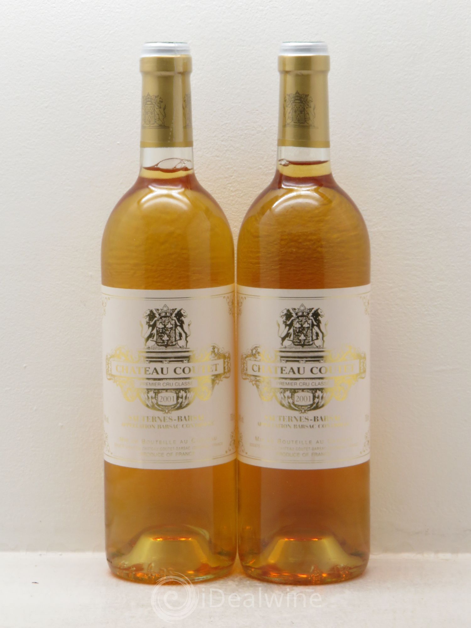 Château Coutet 1er Grand Cru Classé 2001 - Lotto di 2 bottiglie - 0
