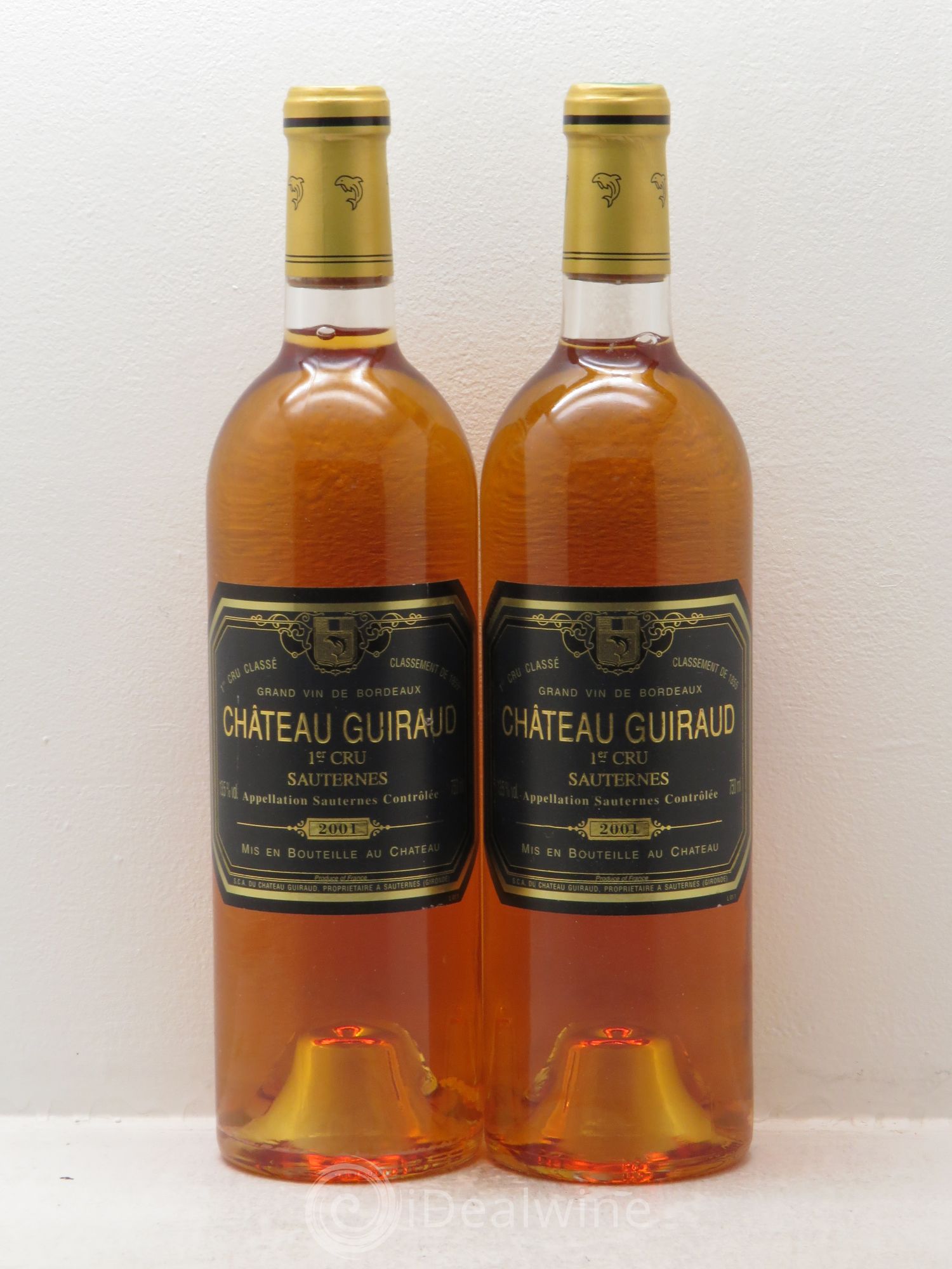 Château Guiraud 1er Grand Cru Classé 2001 - Lotto di 2 bottiglie - 0