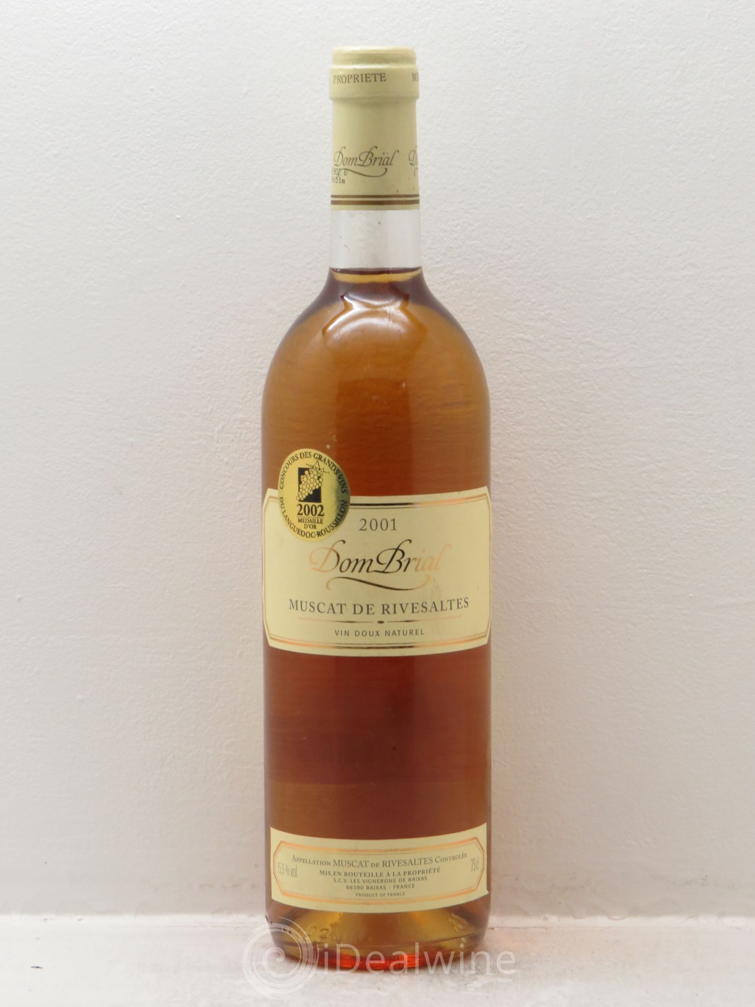 Muscat Rivesaltes Domaine Brial 2001 - Posten von 1 Flasche - 0