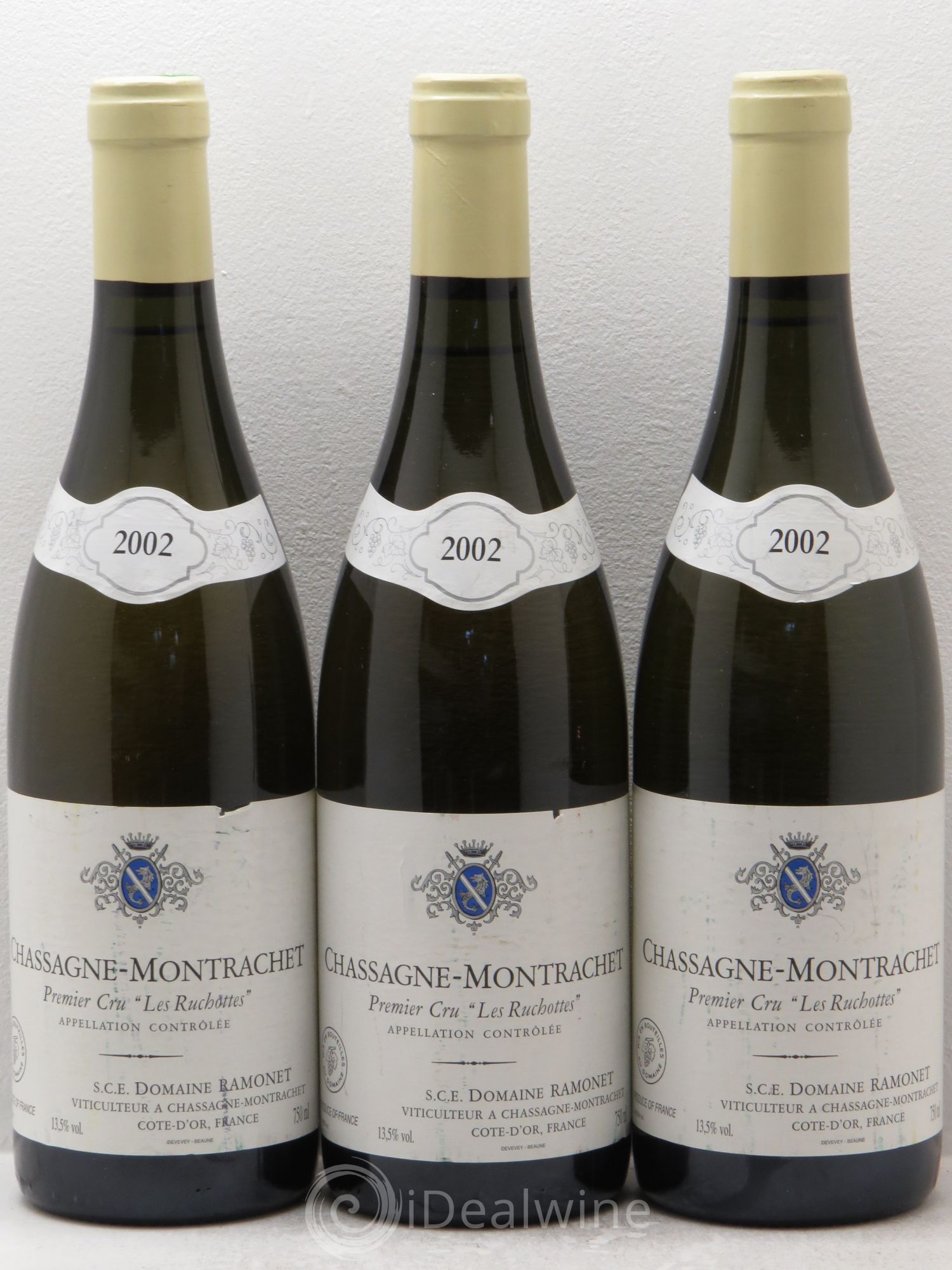 Chassagne-Montrachet 1er Cru Les Ruchottes Ramonet (Domaine) 2002 - Lot de 3 bouteilles - 0