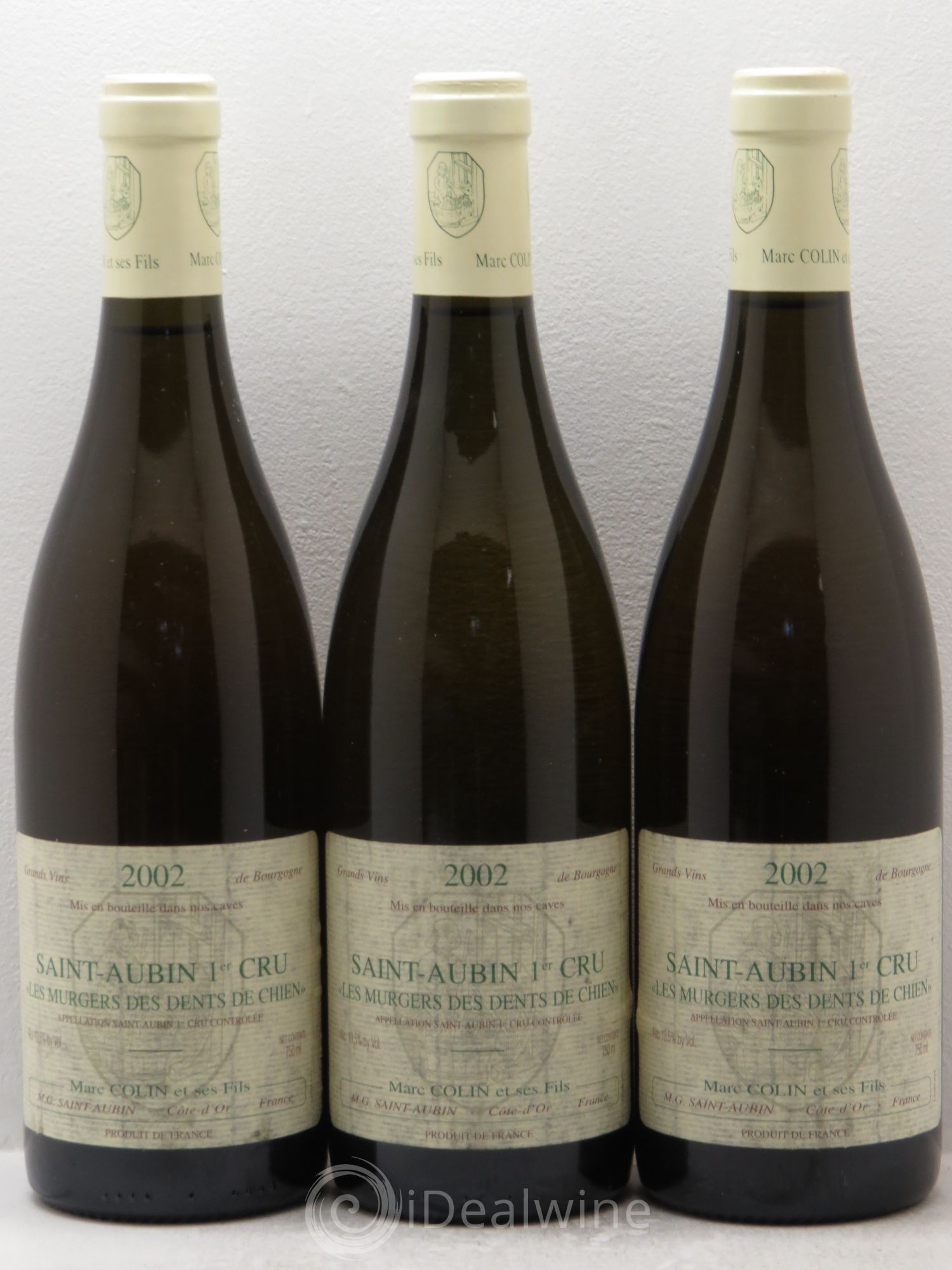 Saint-Aubin 1er Cru 2002 - Lotto di 3 bottiglie - 0