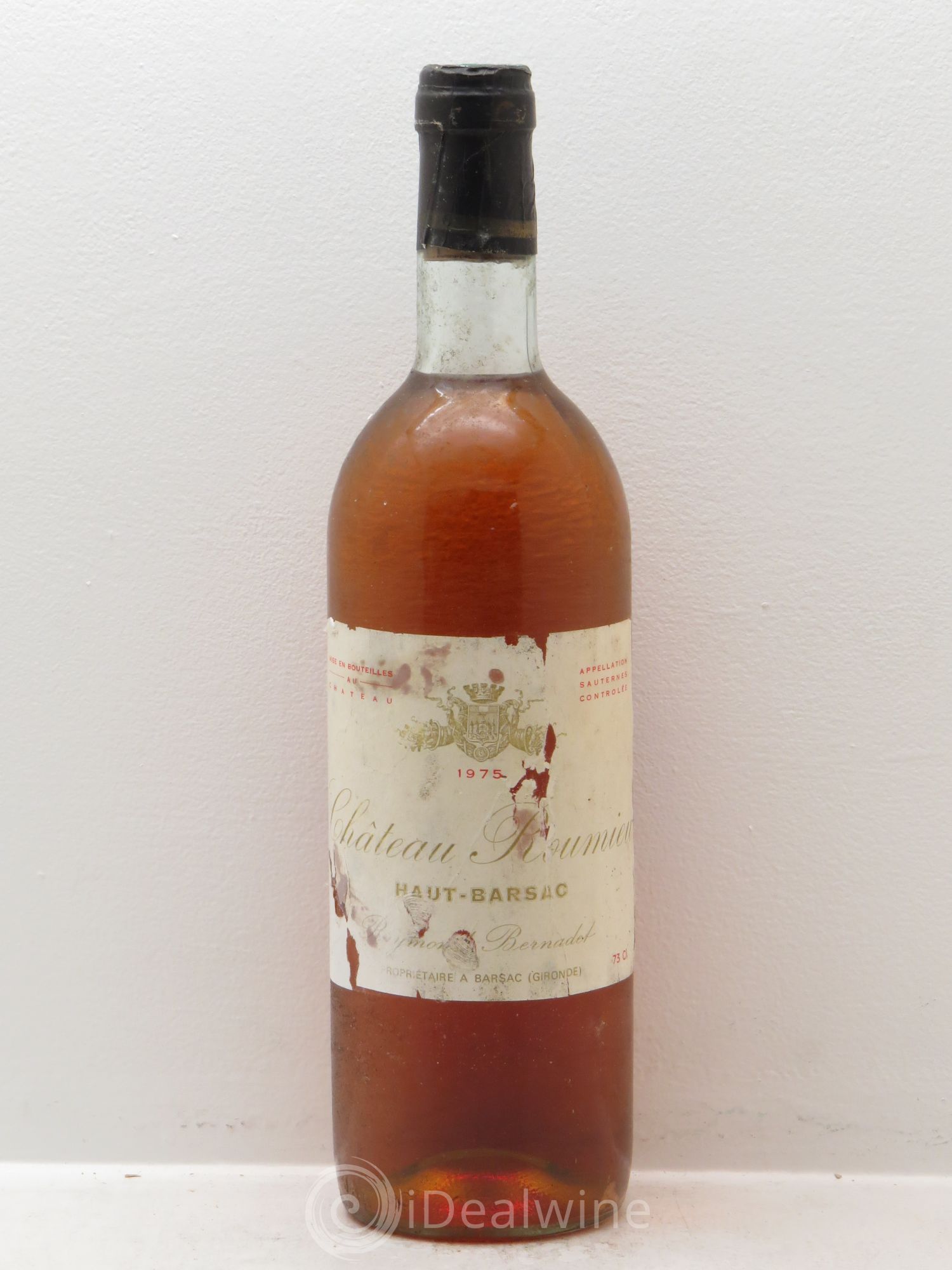Bordeaux Château Roumieu- Haut-Barsac 1975 - Posten von 1 Flasche - 0