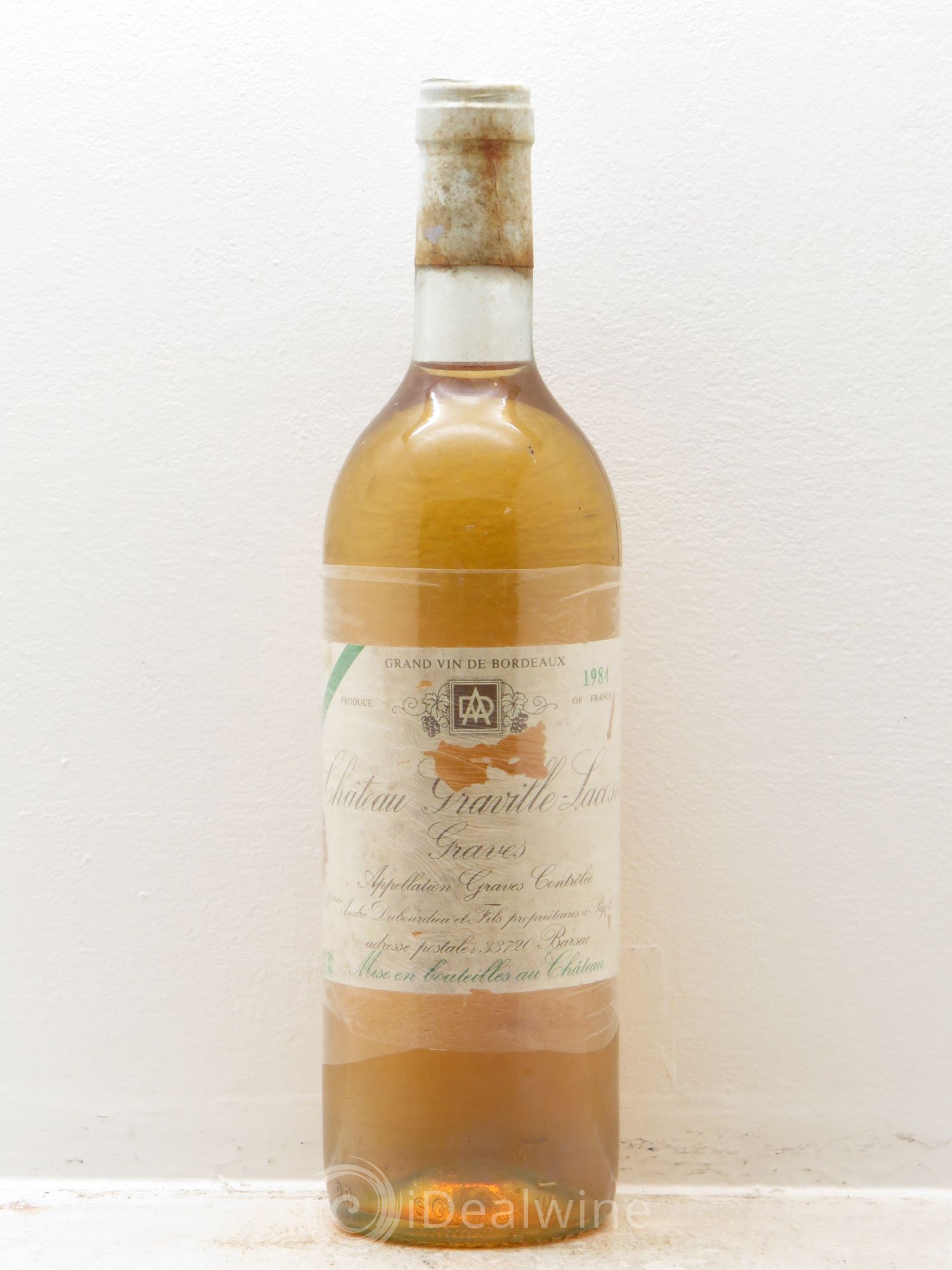 Graves Château Graville Lacoste (sans prix de réserve) 1984 - Posten von 1 Flasche - 0